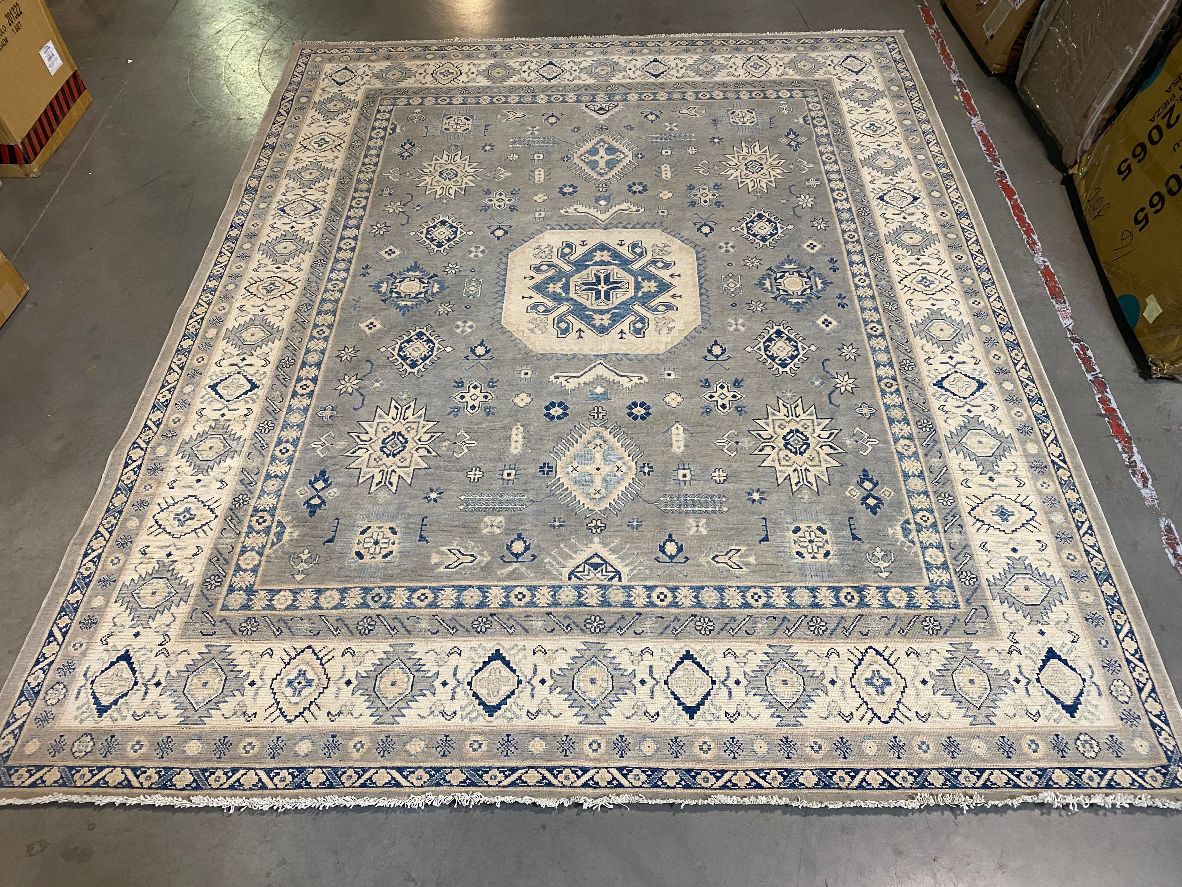 Exquisite Fine Super Kazak Rug 8'.3"X10'