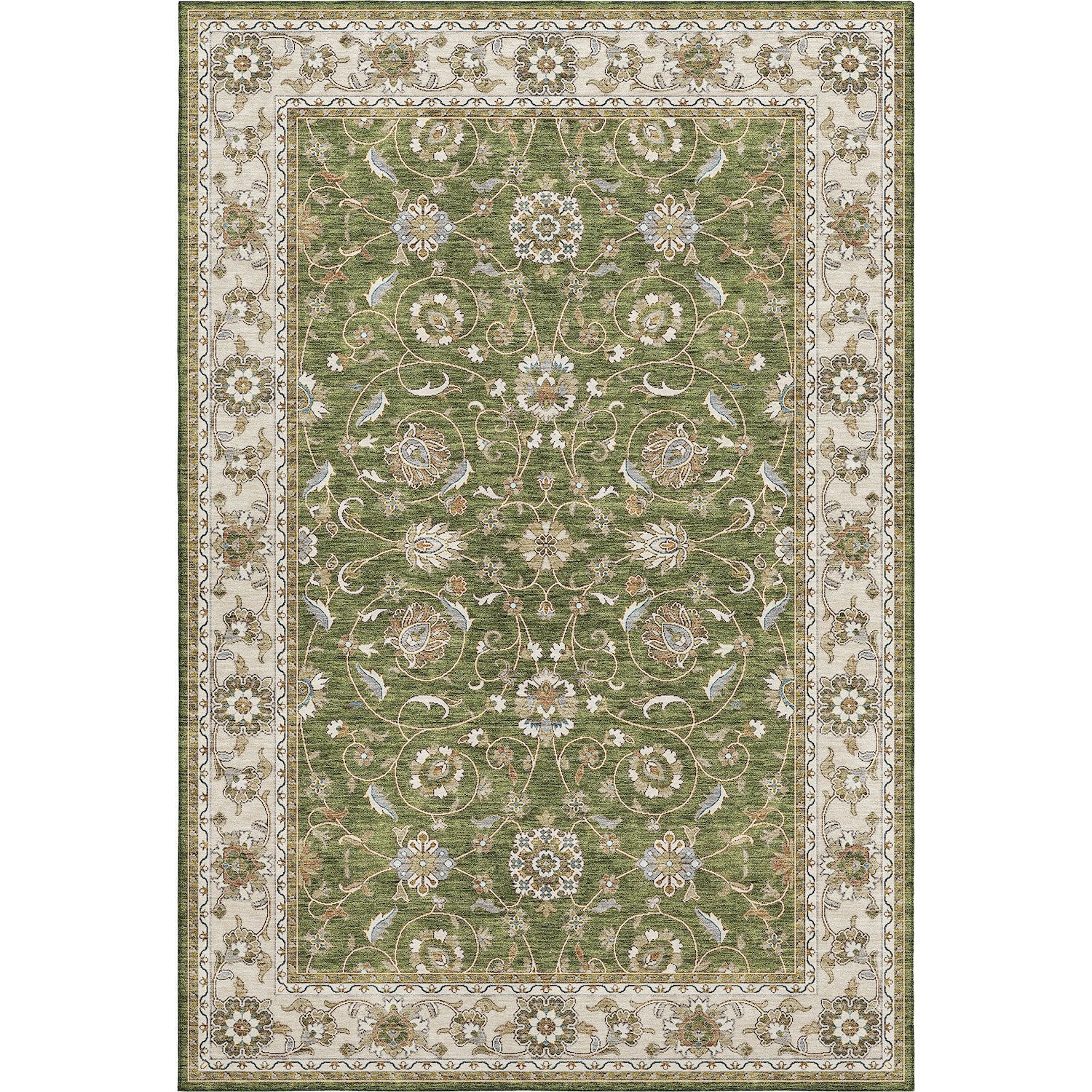 Hatay HY1 Olive Area Rug