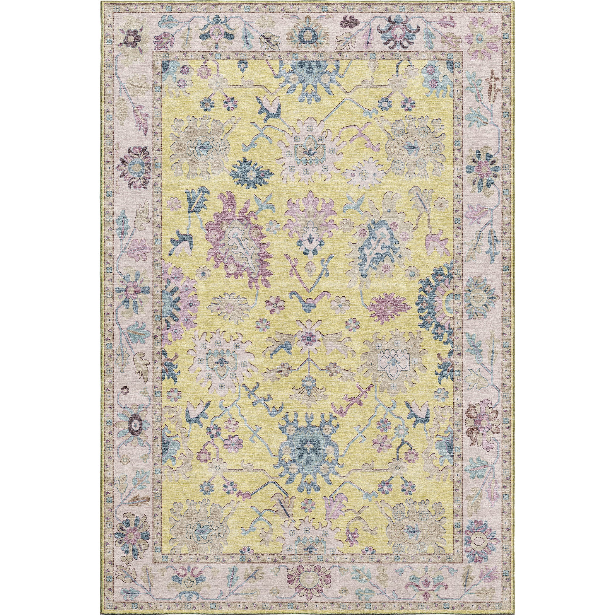 Hatay HY7 Yellow Area Rug