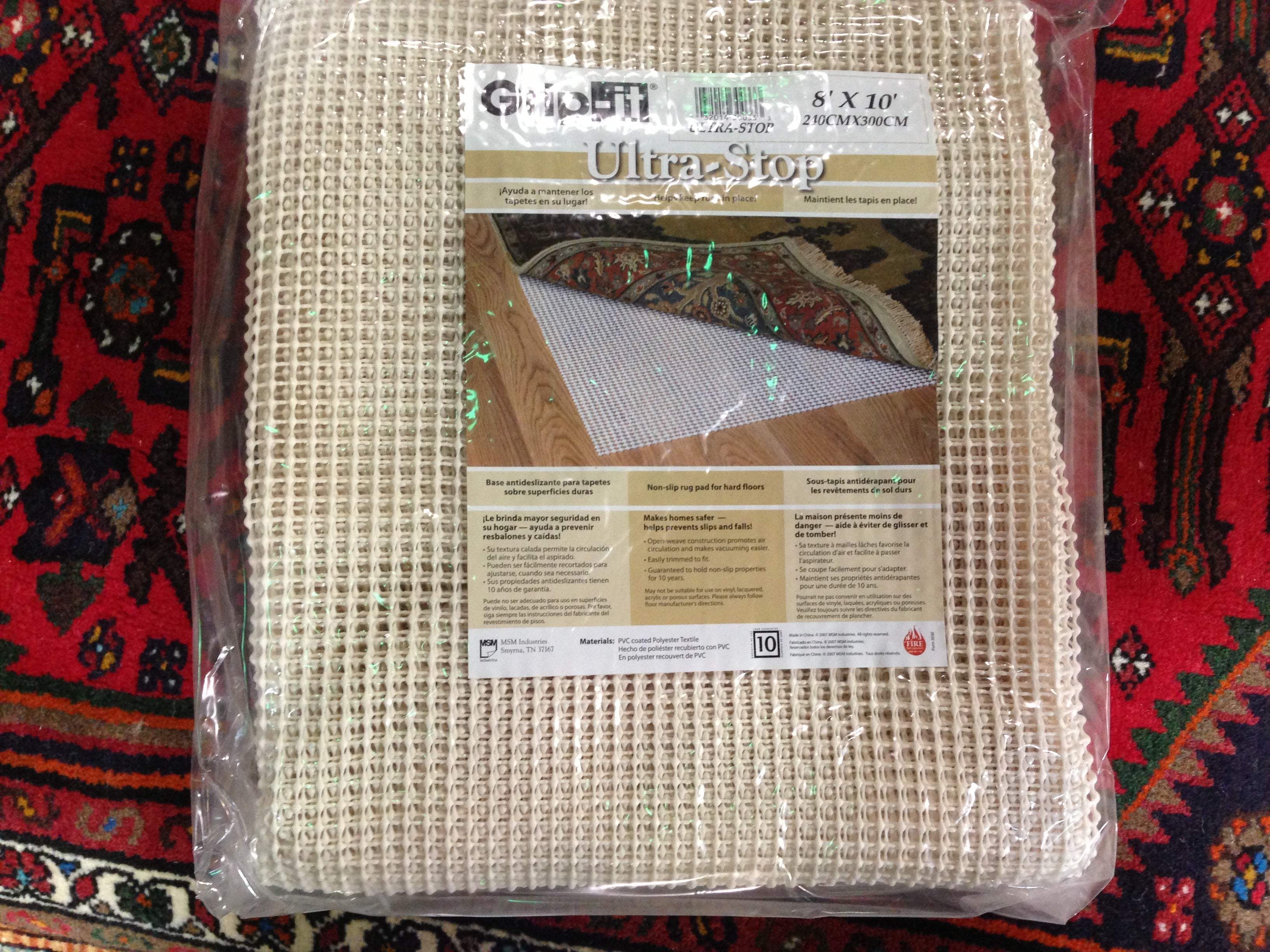 Ultra Stop Natural Rug Pad