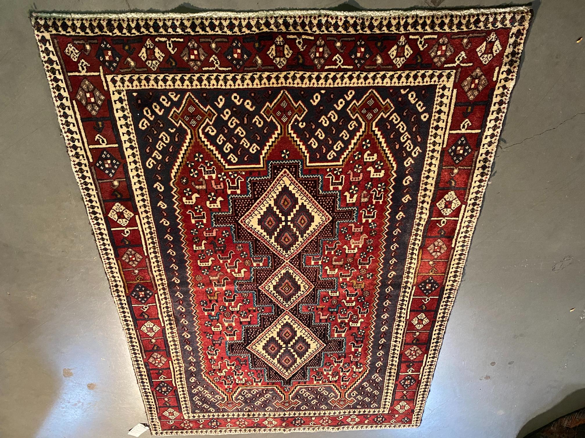 Persian Yalameh Rug 4.1x5.9