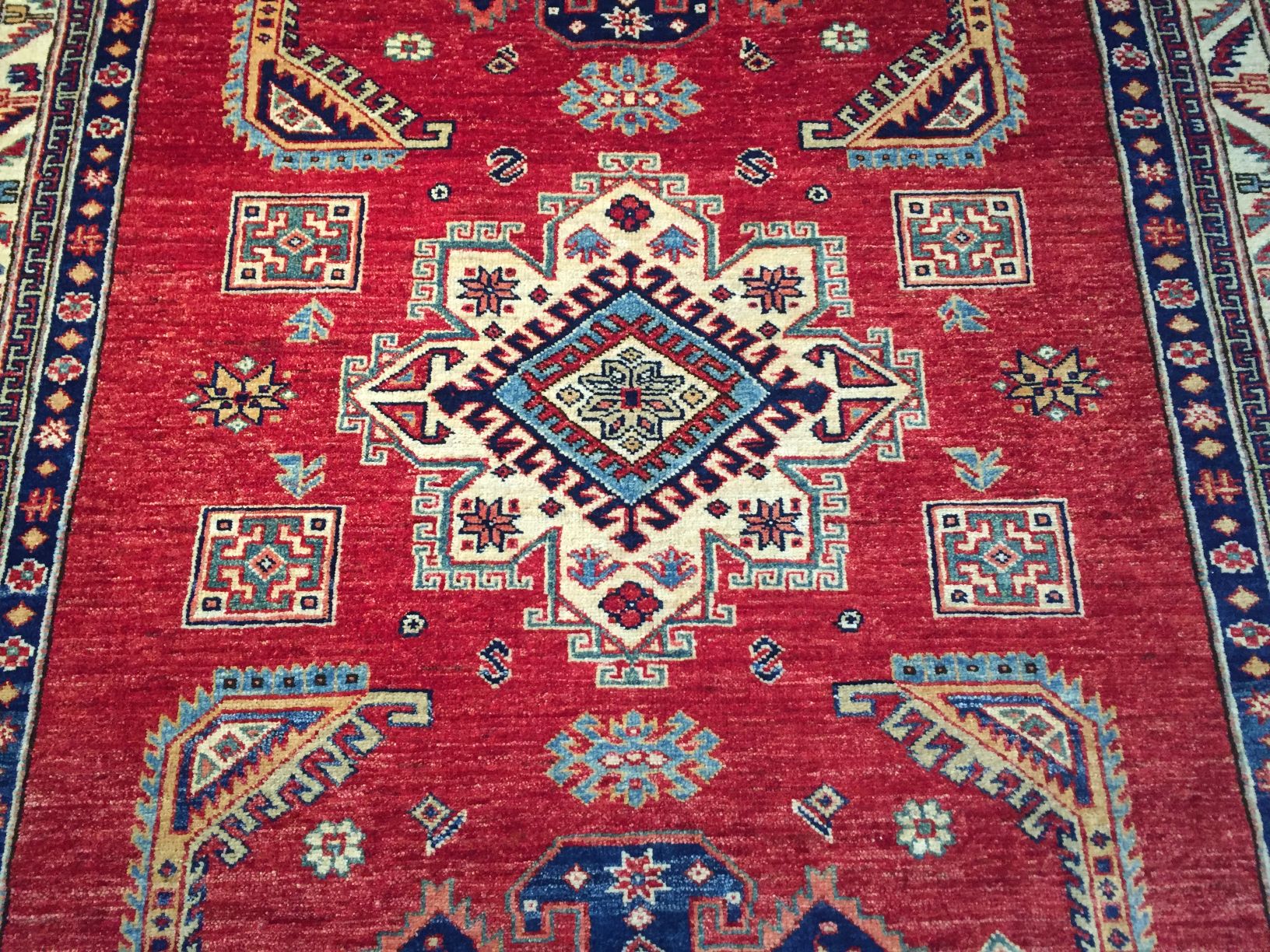 Super Kazak Hand Knotted Rug  4.10 X 7