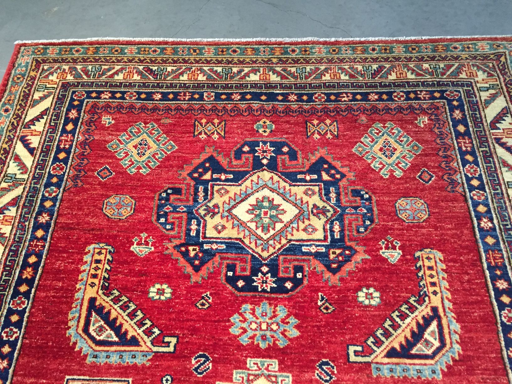 Super Kazak Hand Knotted Rug  4.10 X 7