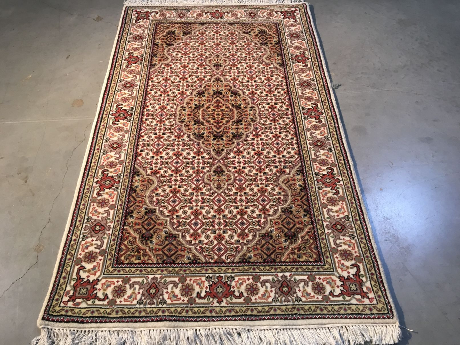 Silk & Wool Persian Tabriz Rug 3X5