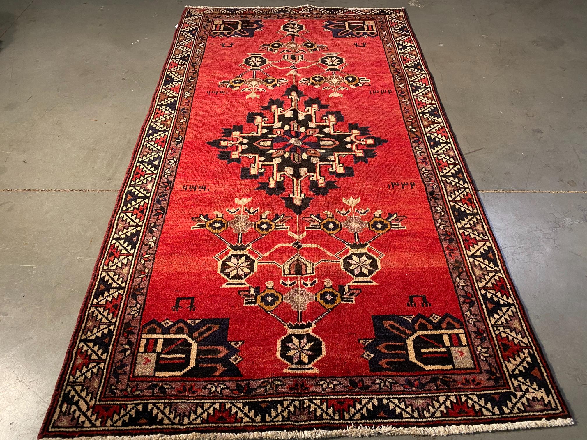 Exquisite Vintage Persian Rug  3'.7"x6'.6"
