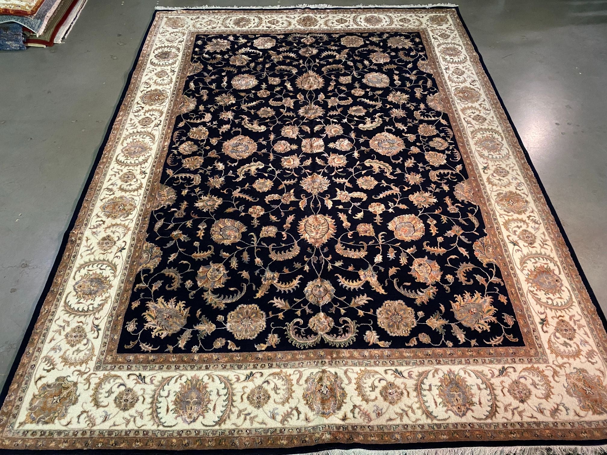 Silk &Wool Mahal Design Rug 9X12