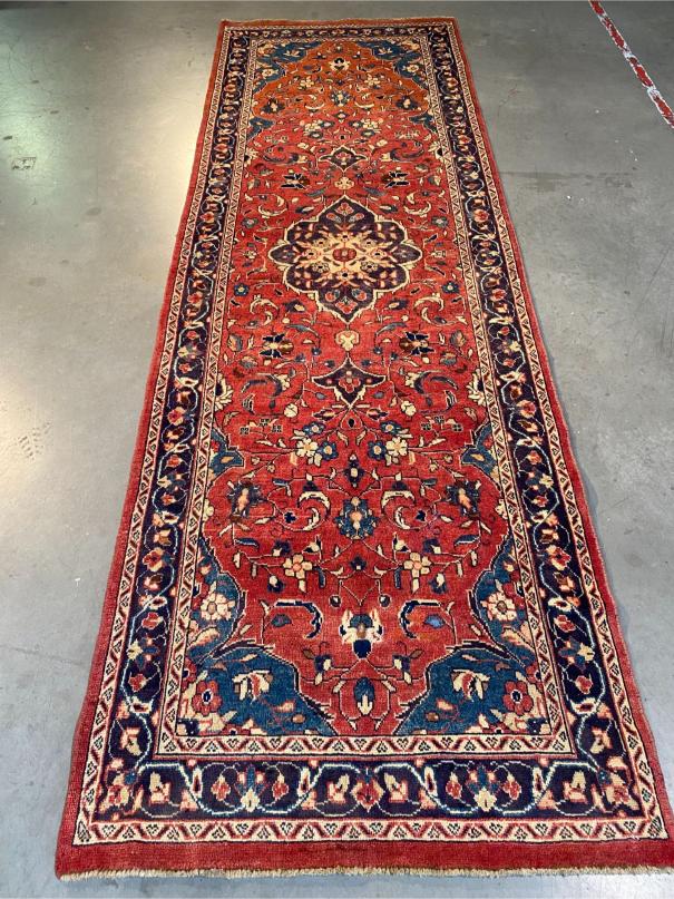 Stunning Vintage Sarouk Runner 3.6x11