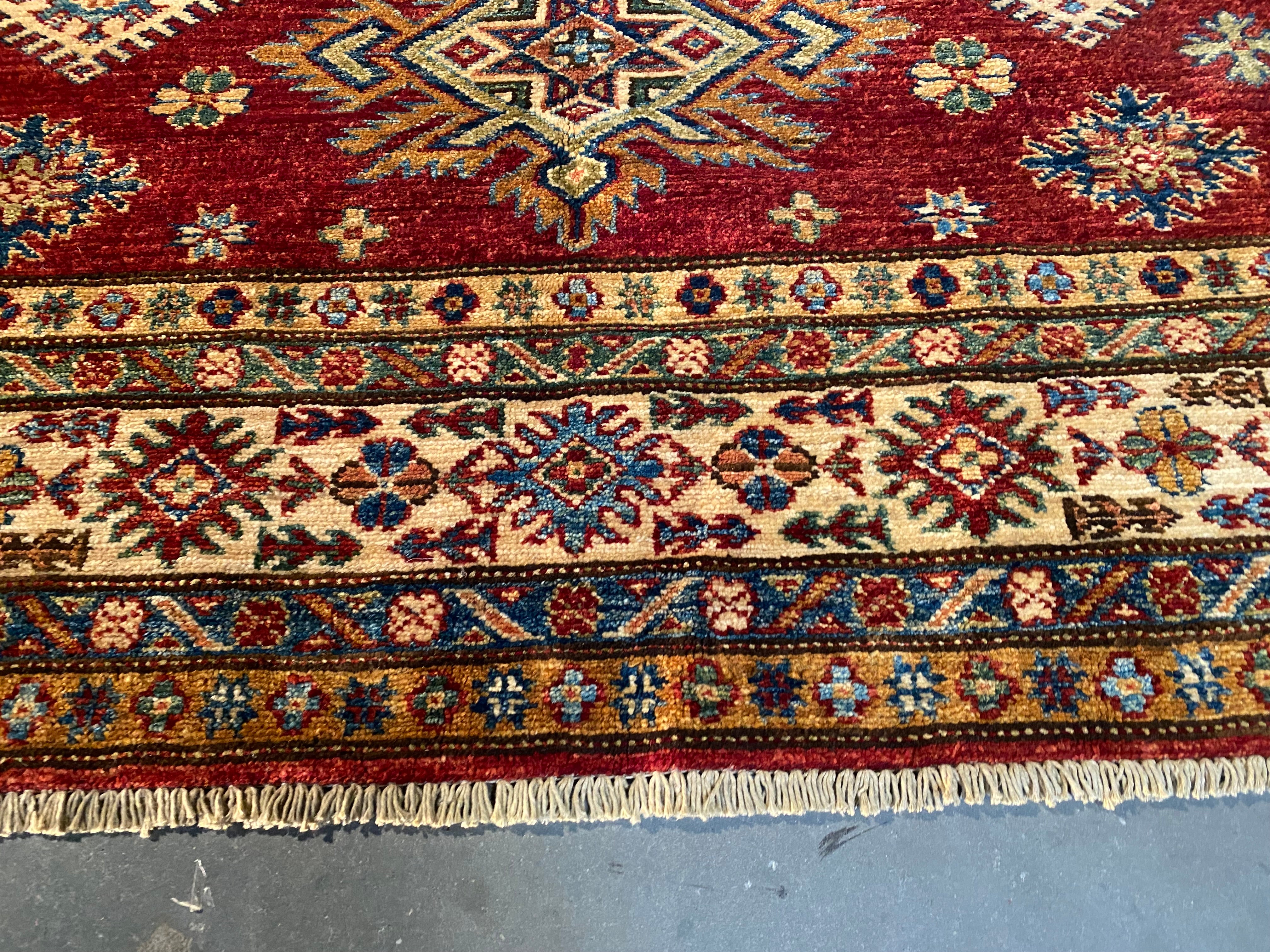 Fine  Super Kazak Rug 5'.1"X6'.8"