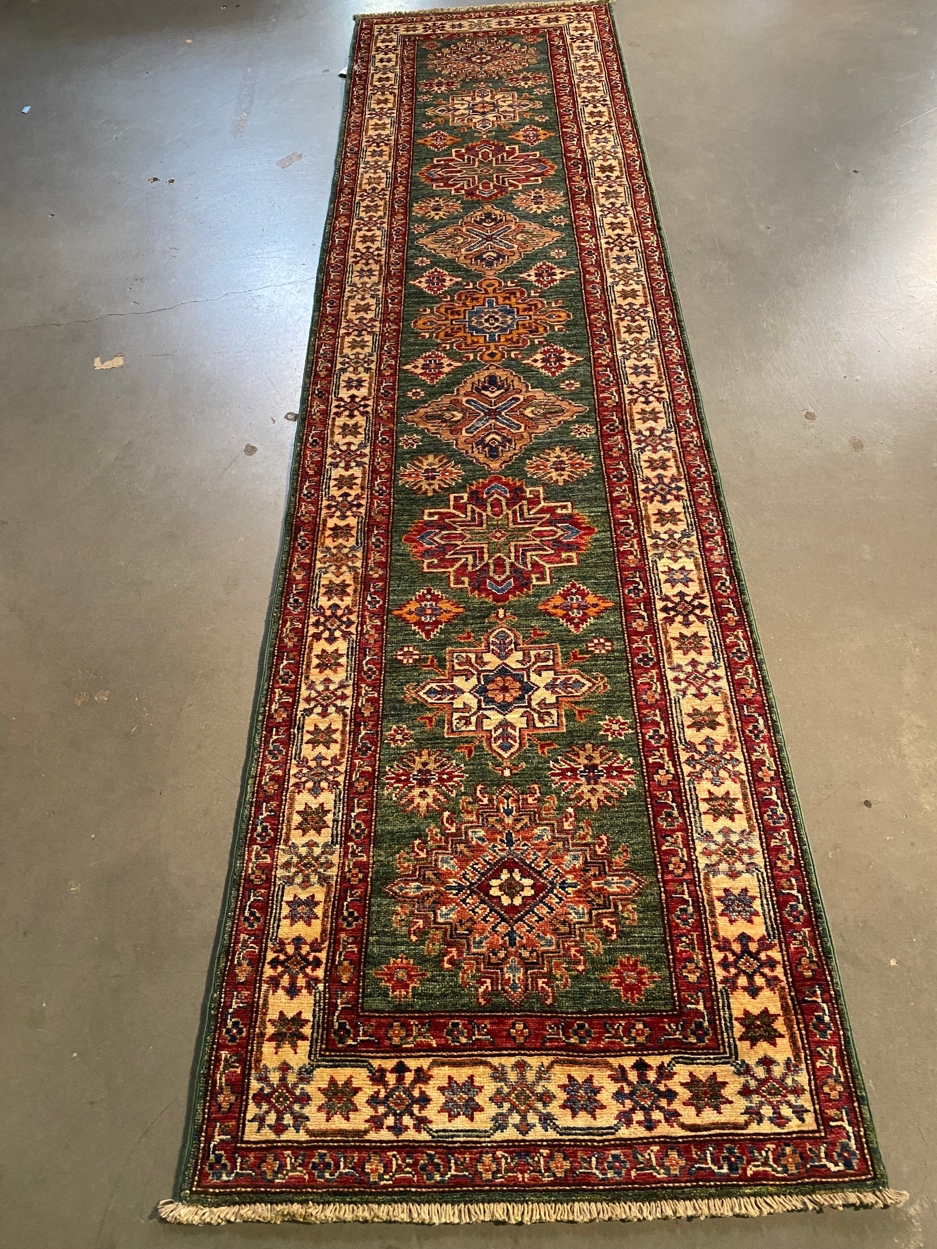 Exquisite Super Kazak Runner 2'.8"X10'.9"