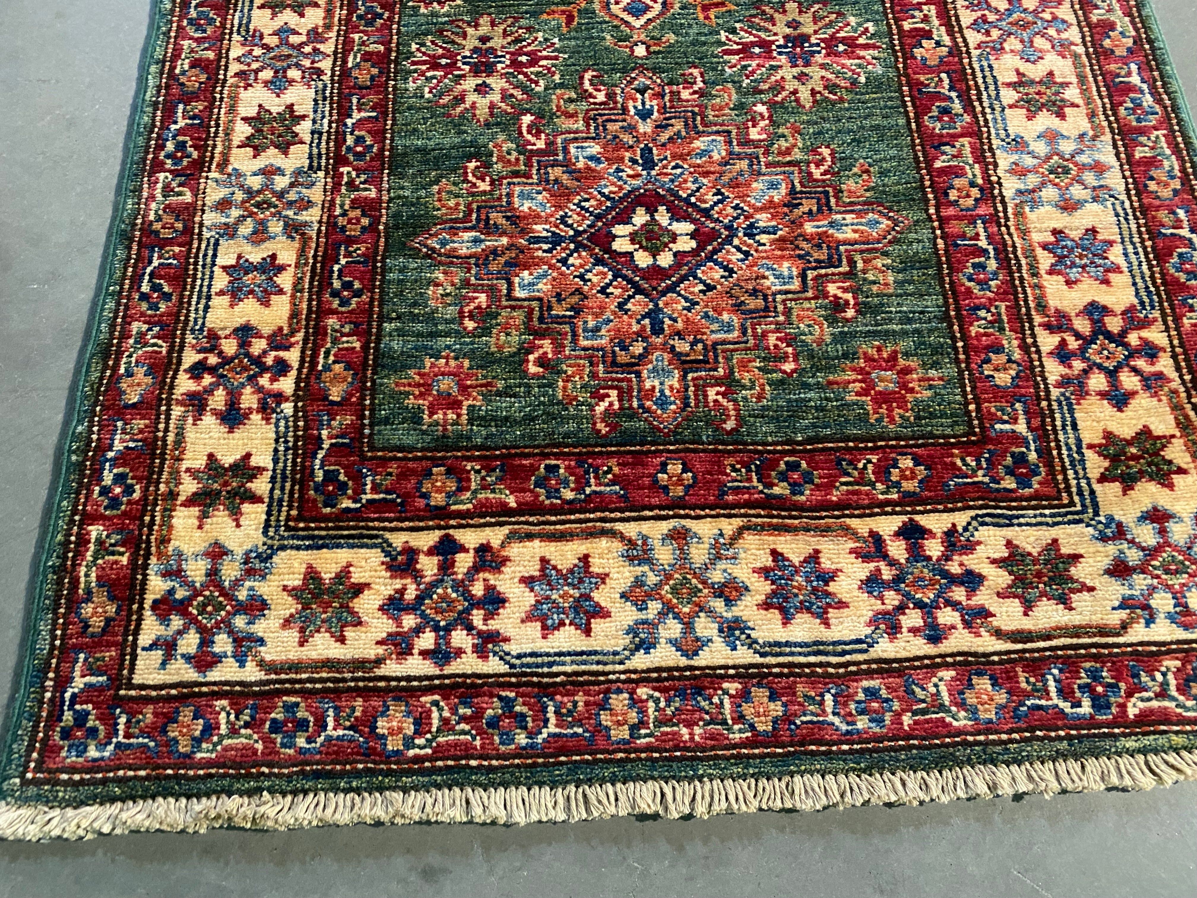 Exquisite Super Kazak Runner 2'.8"X10'.9"