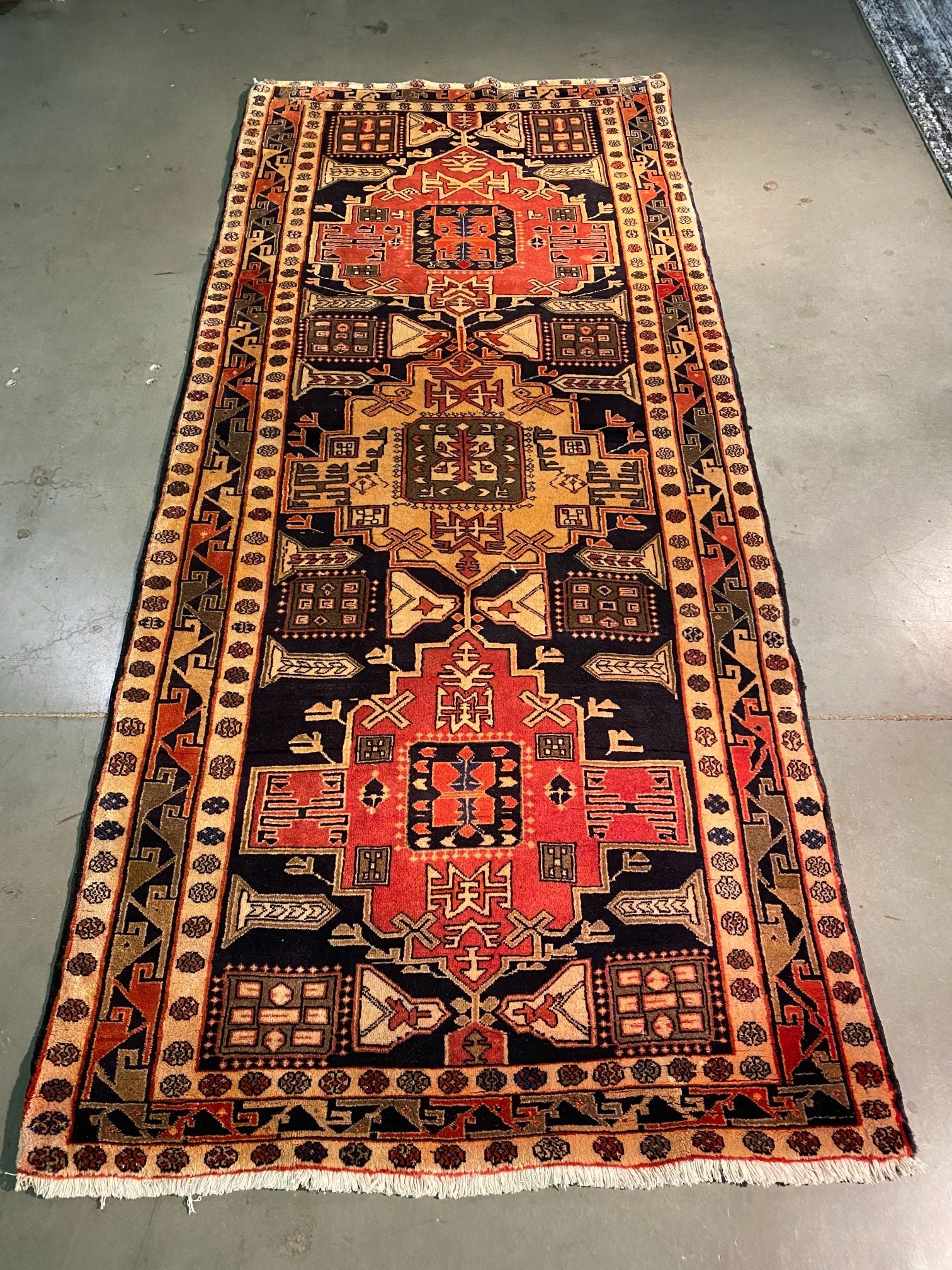 Persian Vintage Rug 4X9.6