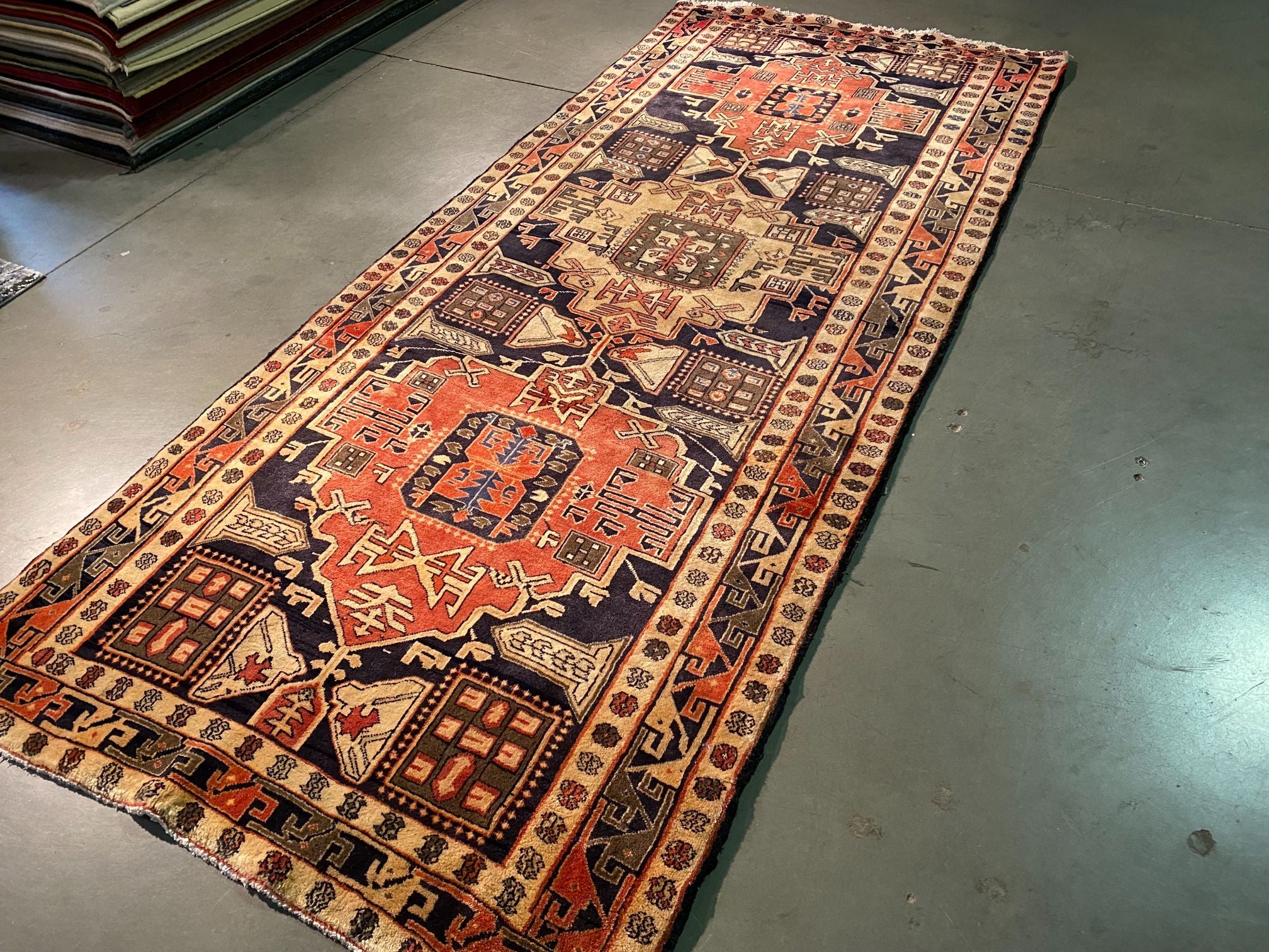 Persian Vintage Rug 4X9.6