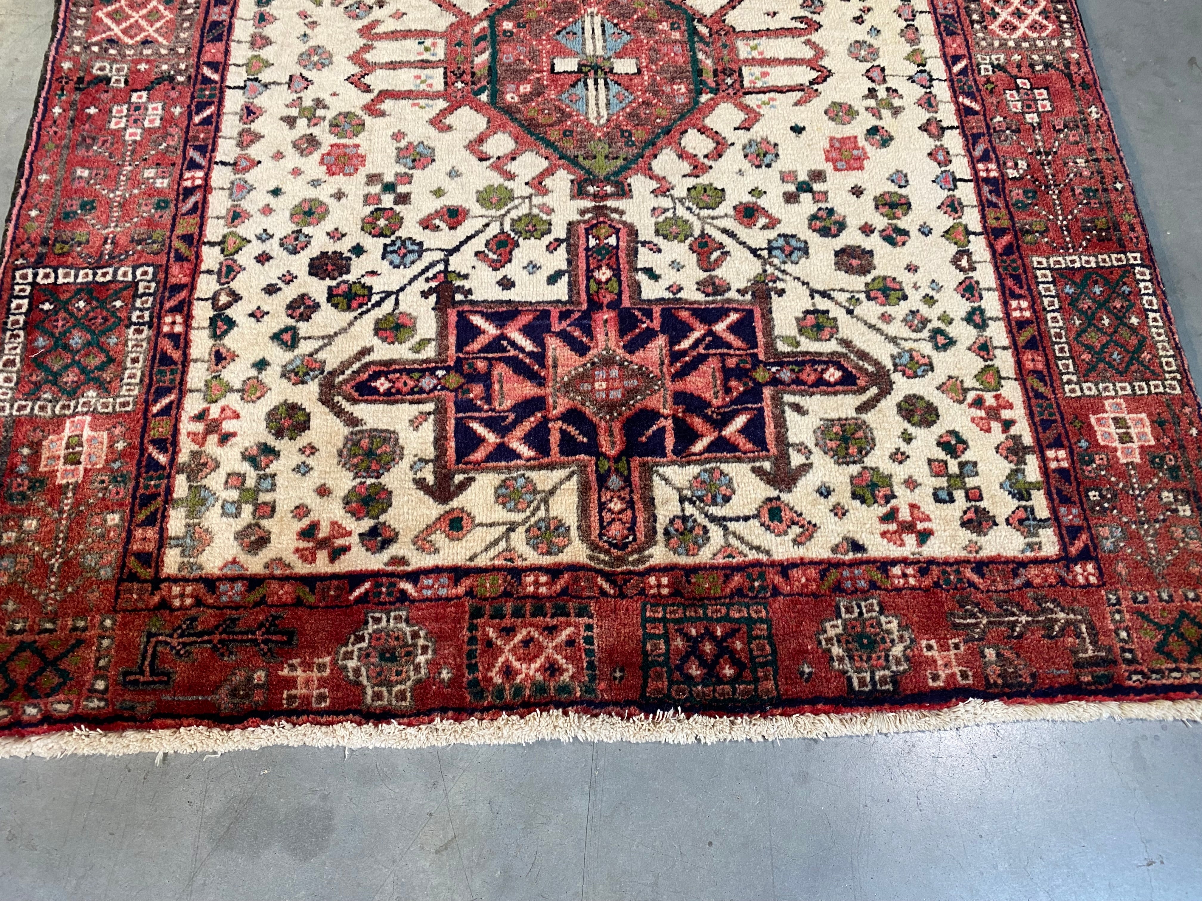 Persian Heriz Runner 3'.9" X 10'.7"