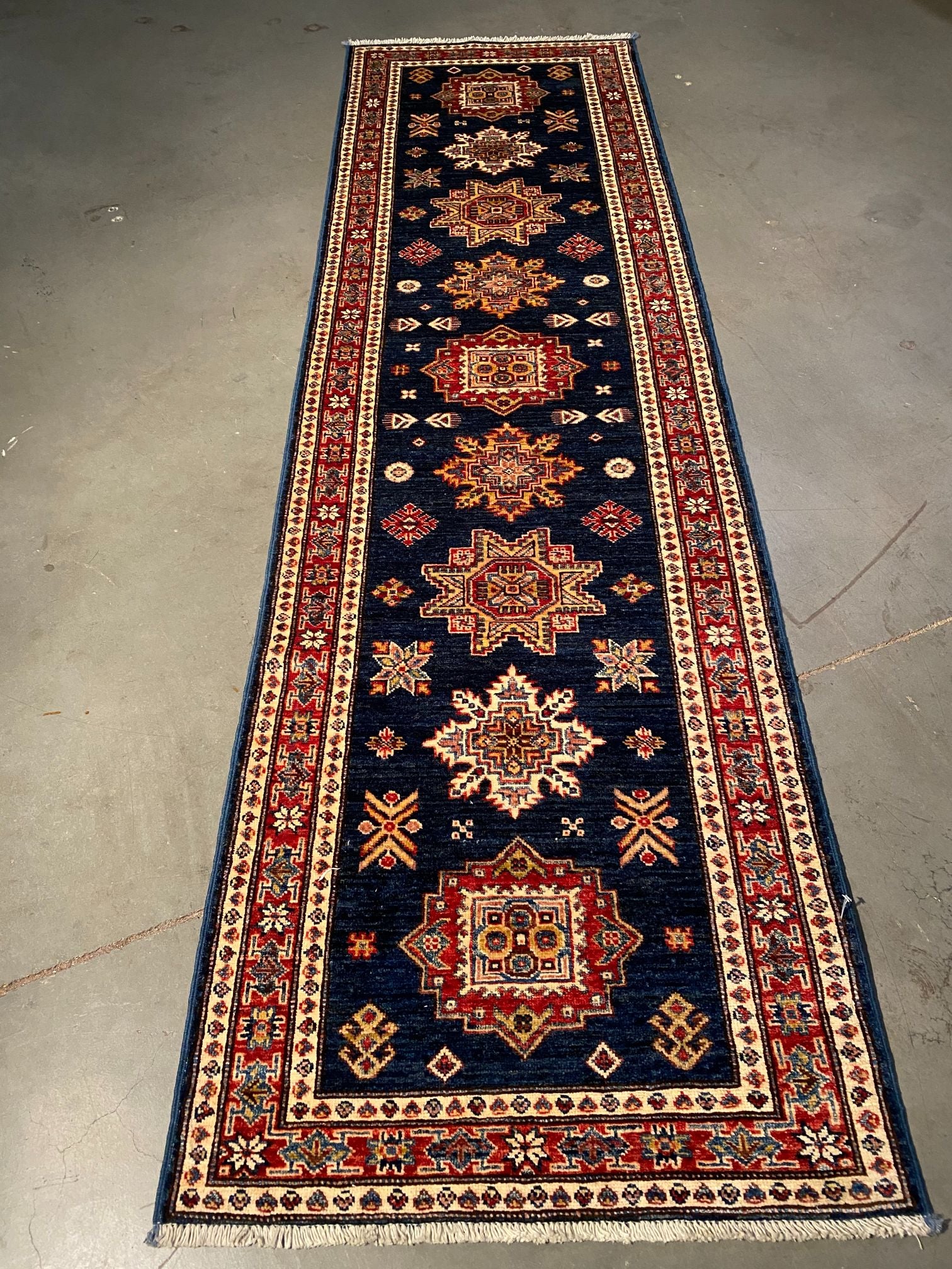 Geometric Kazak Runner 2.6X8.9