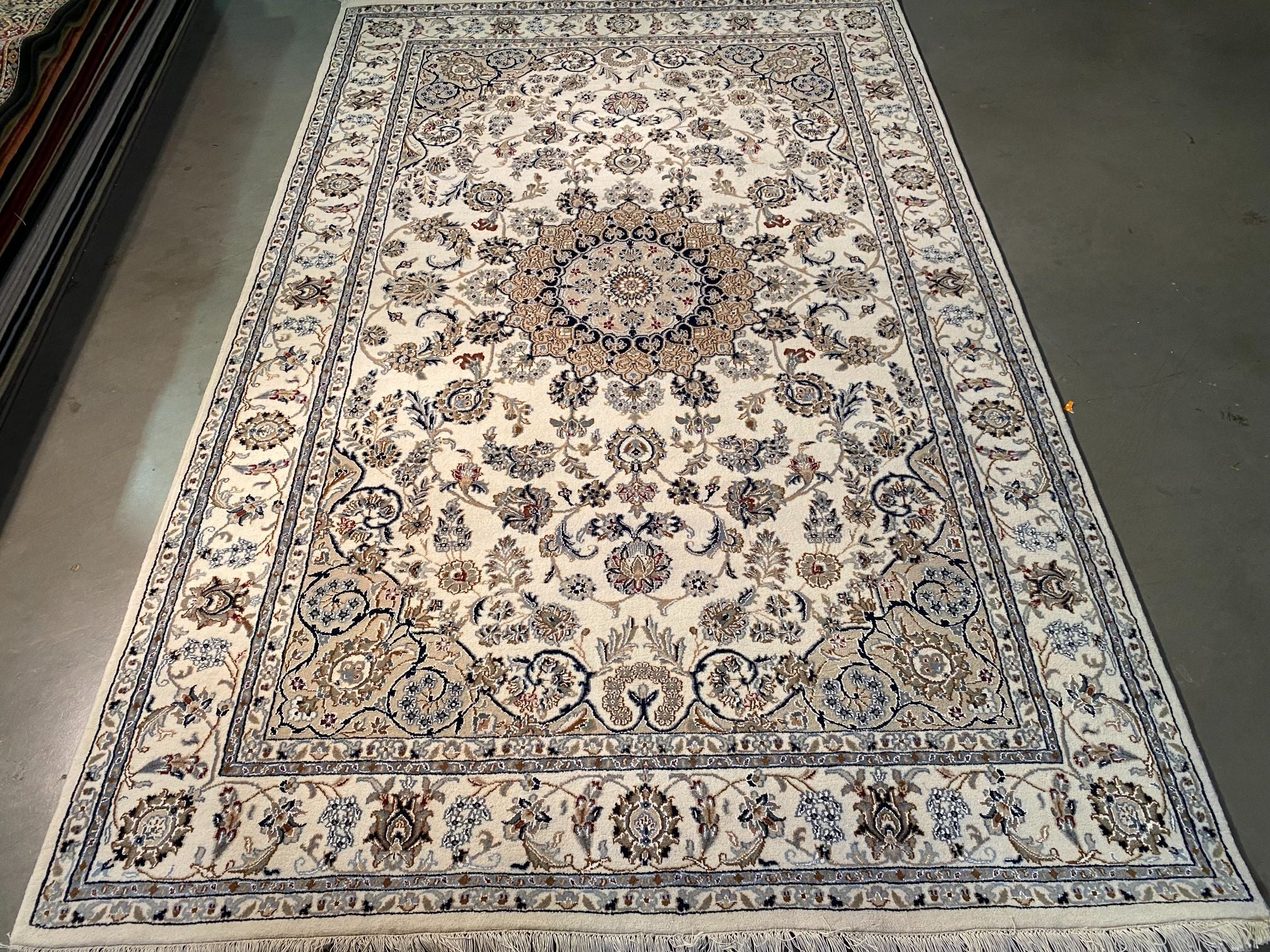 Silk & Wool Kashan Rug 5.8X9.1