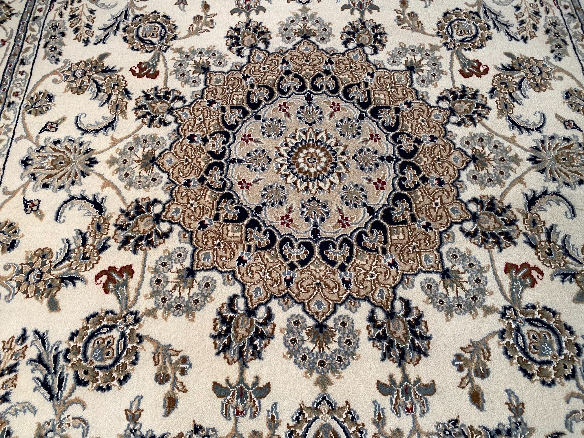 Silk & Wool Kashan Rug 5.8X9.1