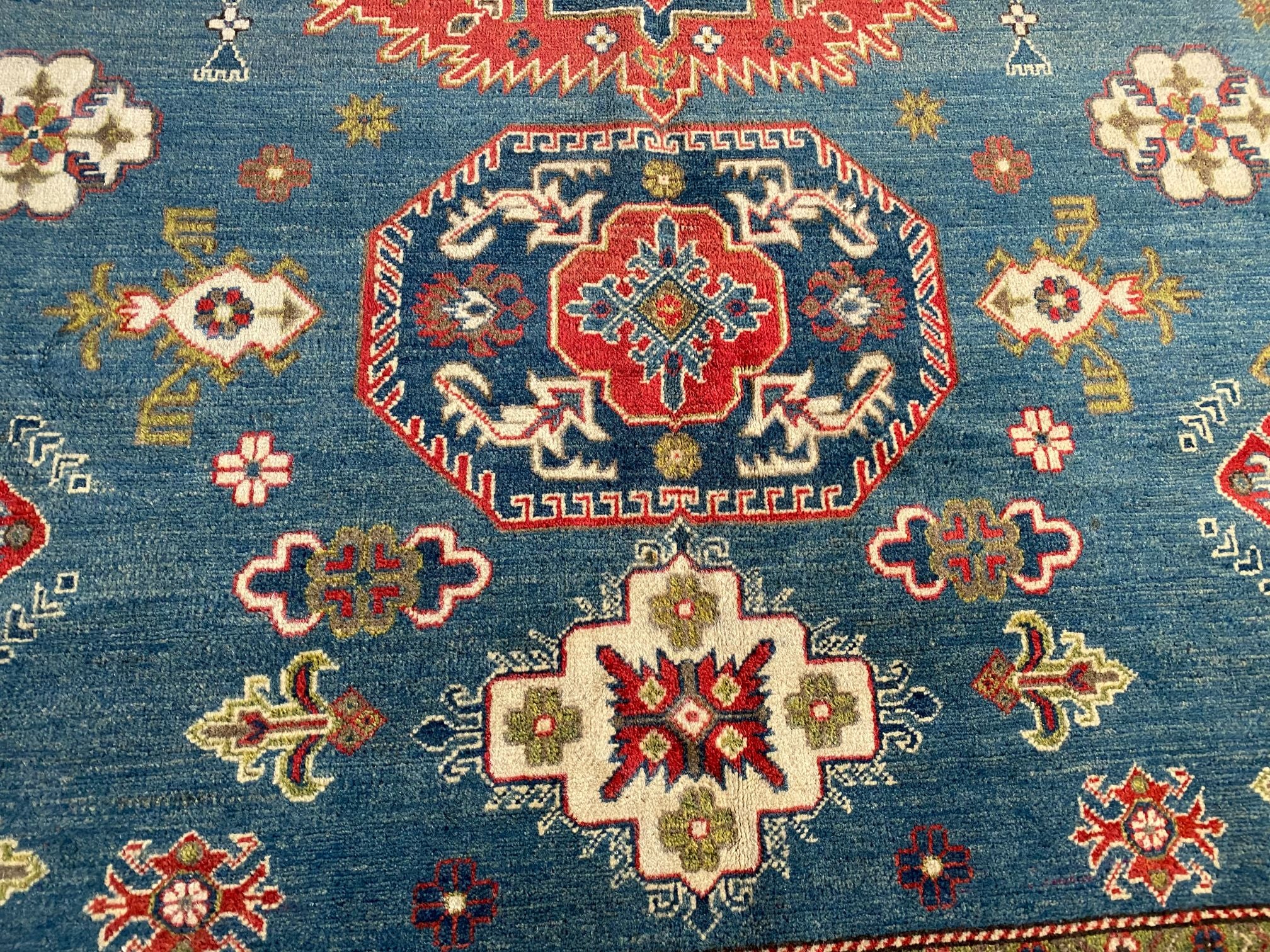 Geometric Super Kazak Rug 8X9.7