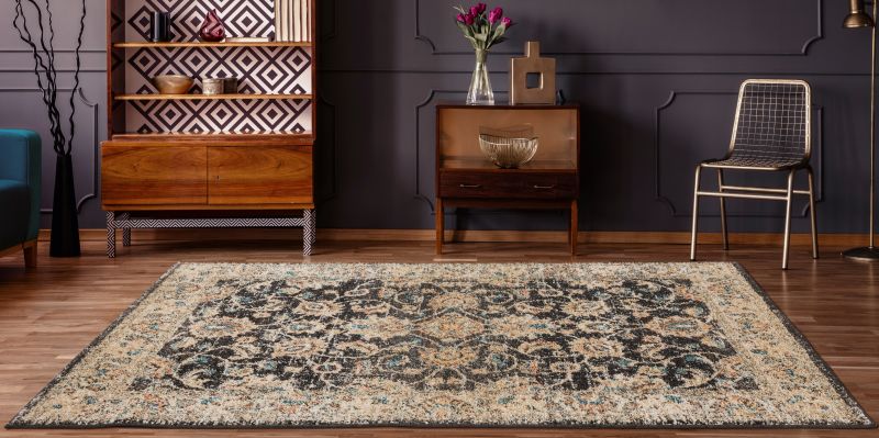 Marrakesh transitional Rug Walnut Brown