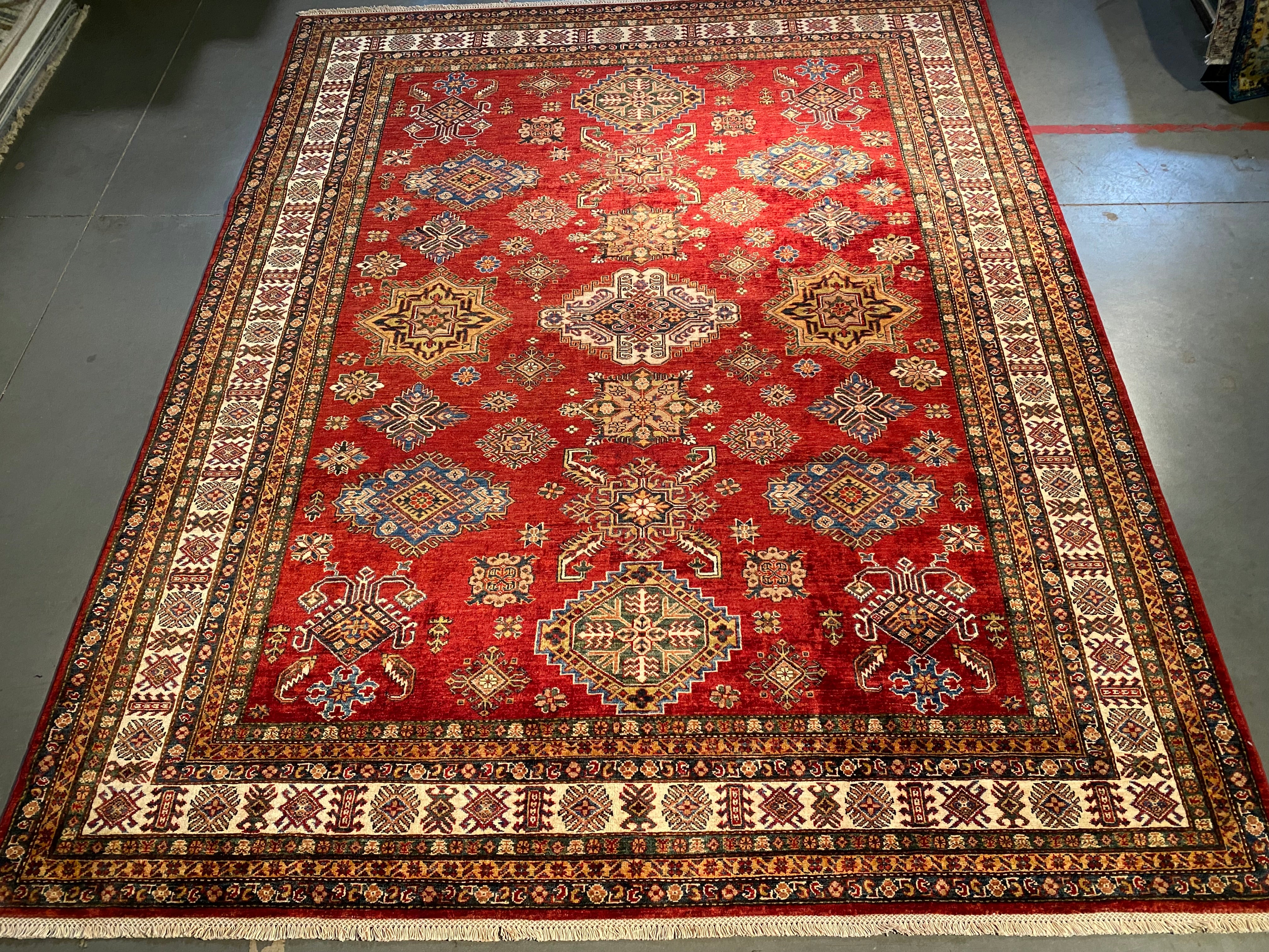 Exquisite  Super Kazak Rug 8'.3"X10'.1"