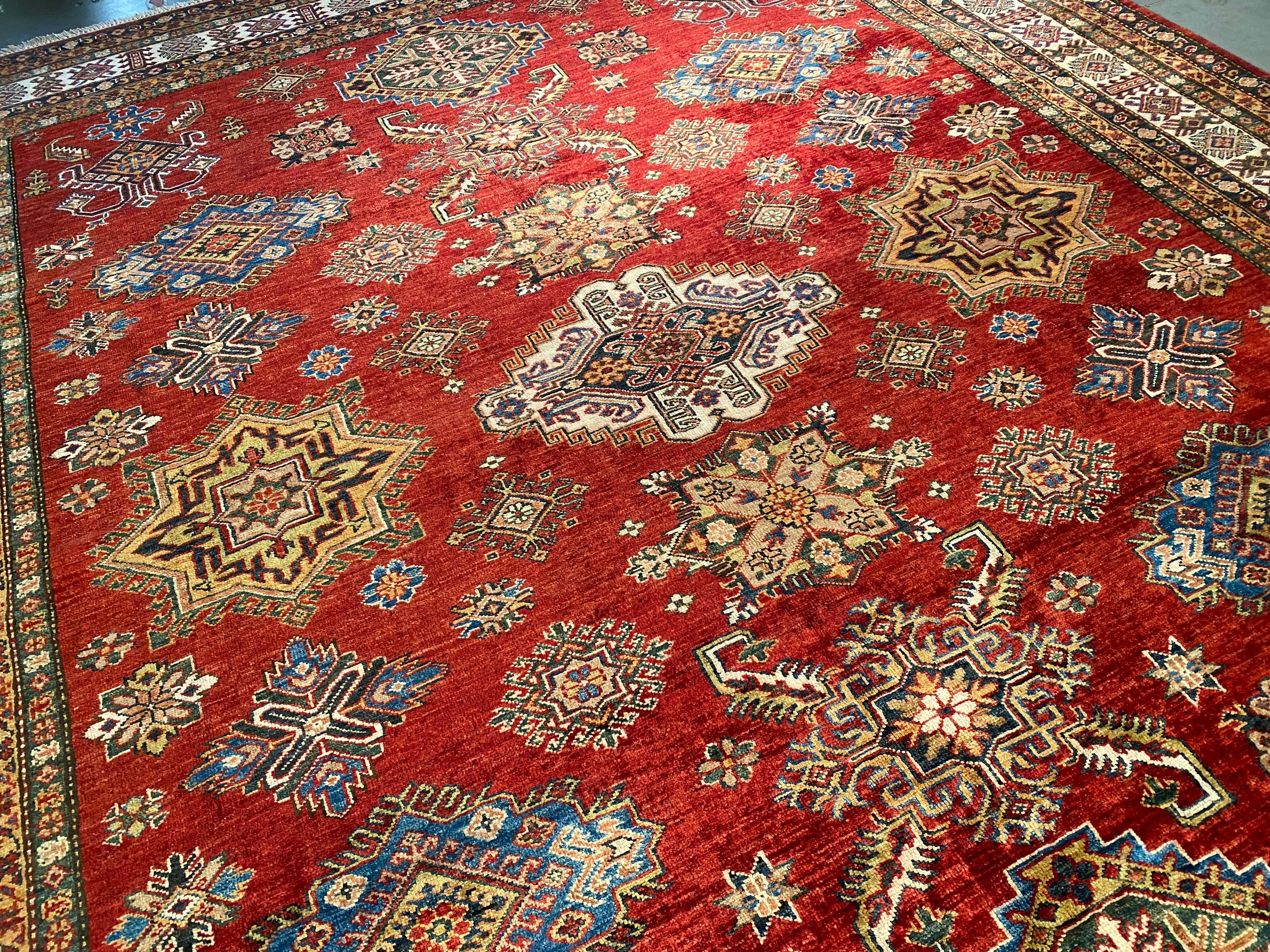 Exquisite  Super Kazak Rug 8'.3"X10'.1"