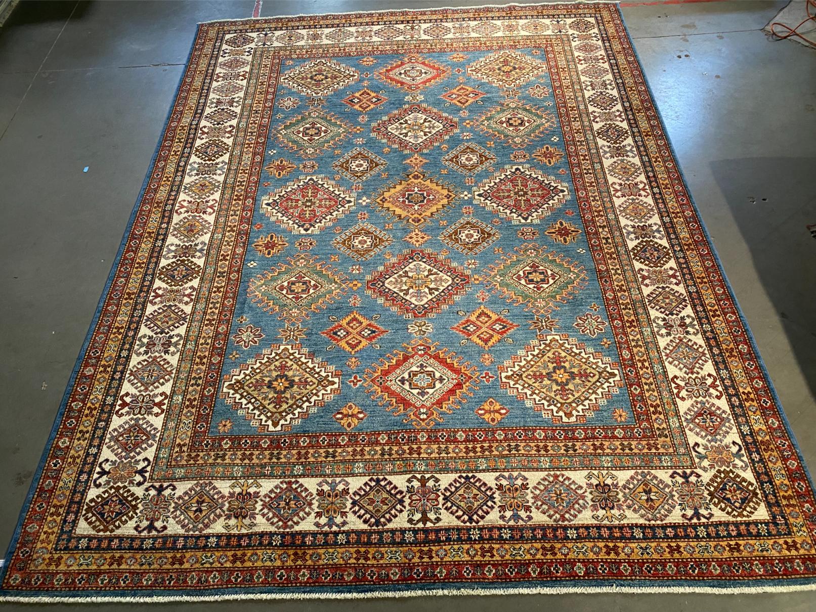 EXQUISITE FINE SUPER KAZAK RUG 8' x10'.5"