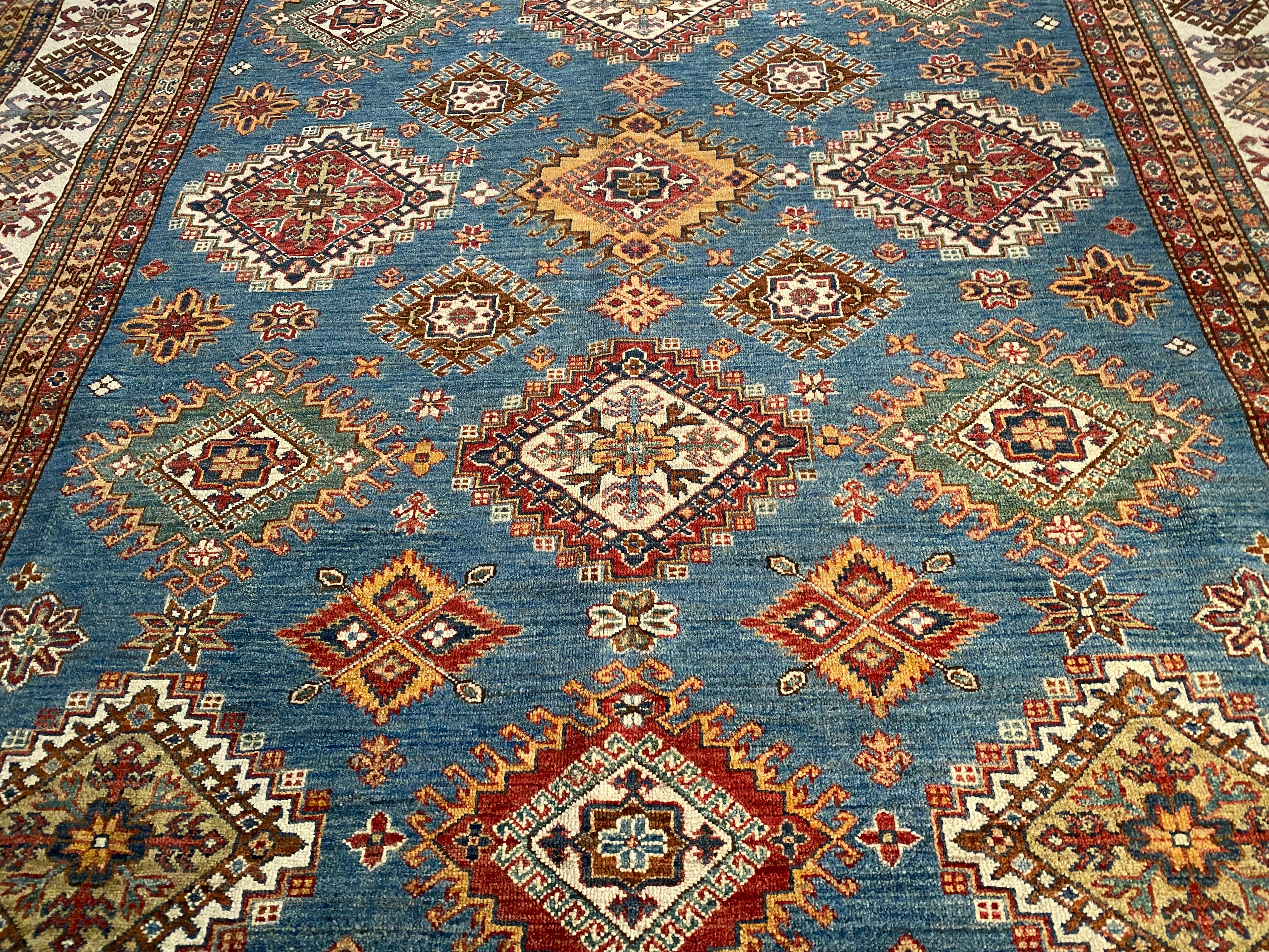 Exquisite Fine Super Kazak Rug 8' X10'.5"