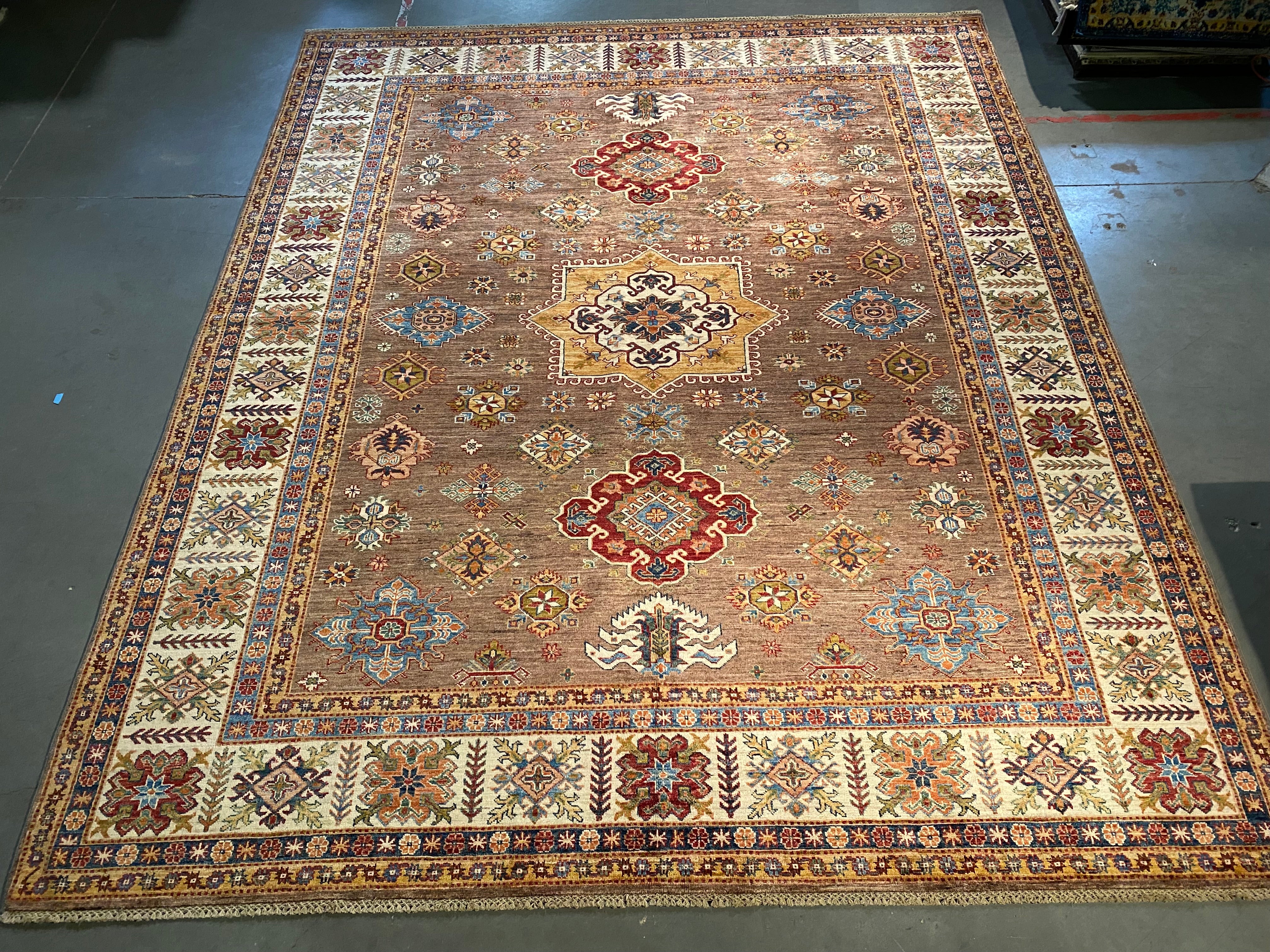 Exquisite Fine Super Kazak Rug 8'.5"X10'.3"