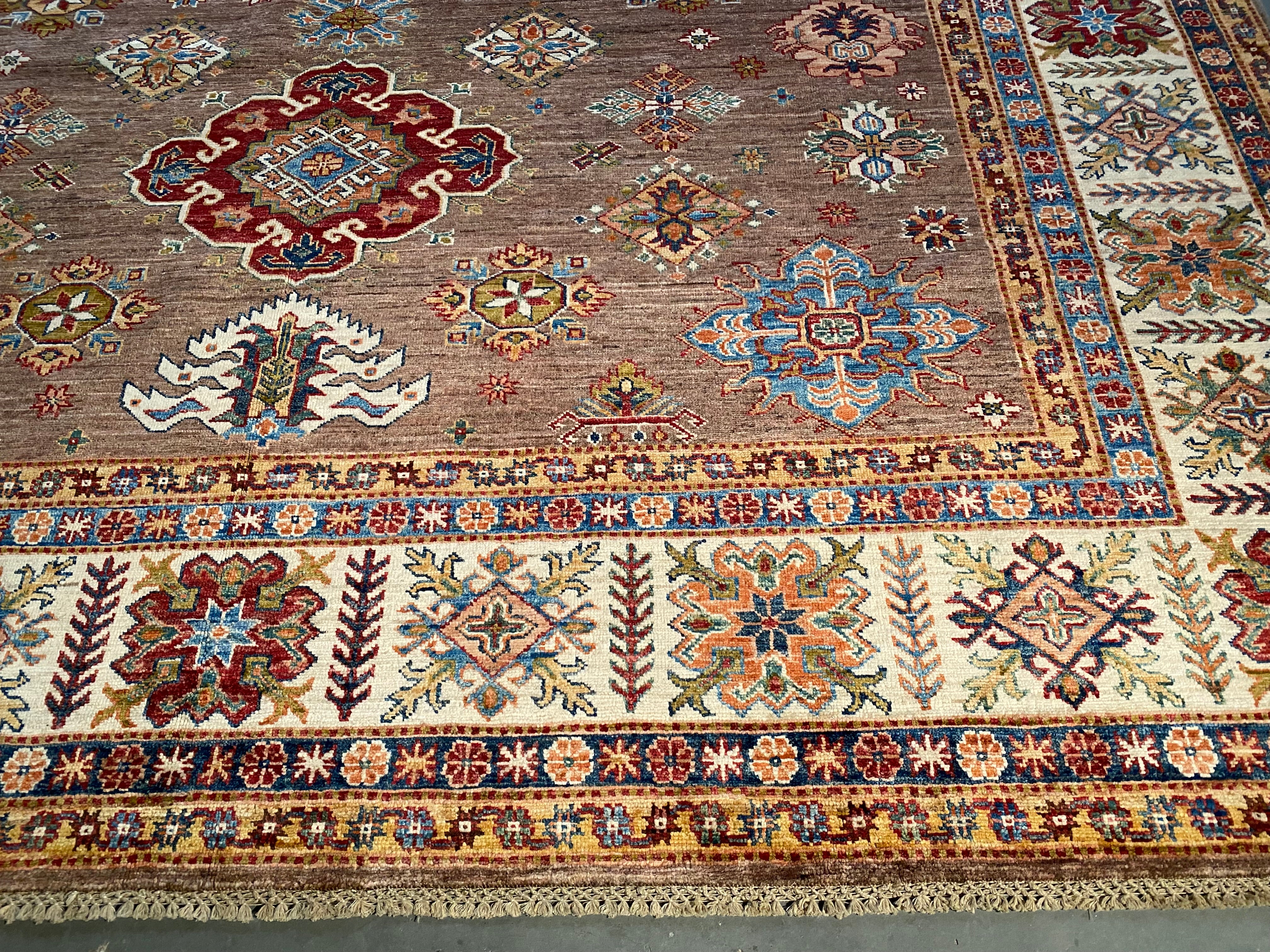 Exquisite Fine Super Kazak Rug 8'.5"X10'.3"