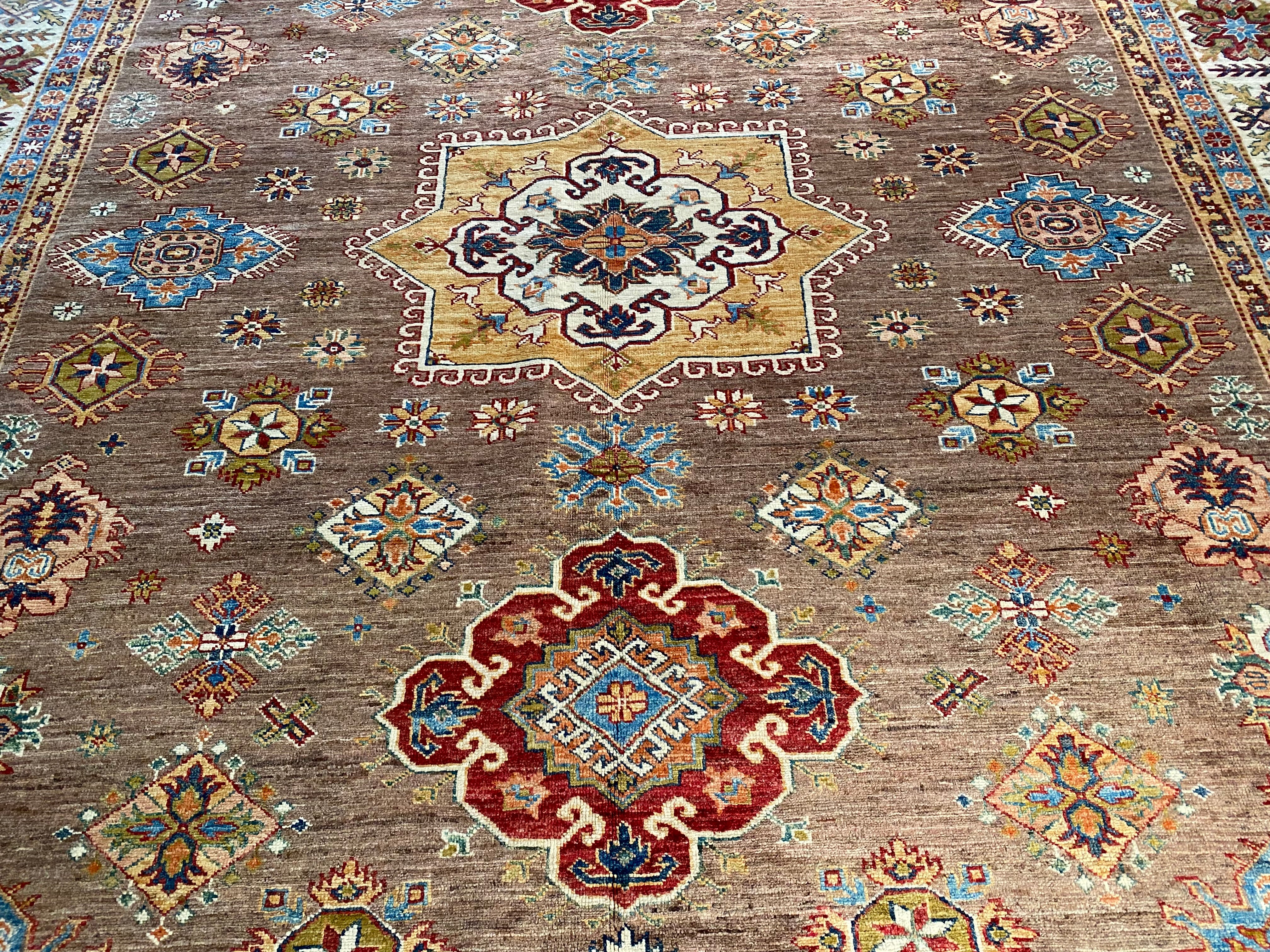 Exquisite Fine Super Kazak Rug 8'.5"X10'.3"