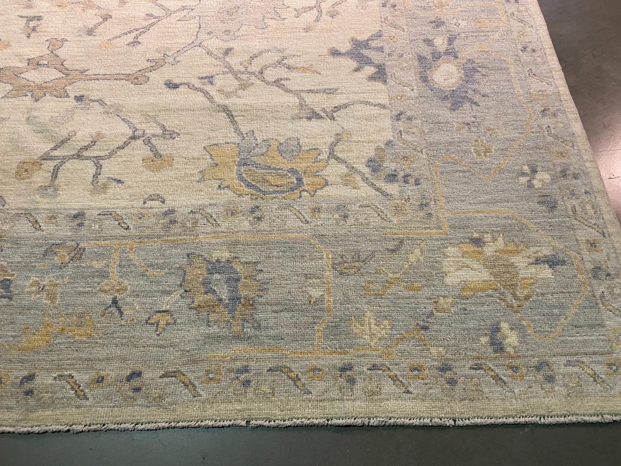 Magnificent Oushak Rug 9.3x11.9