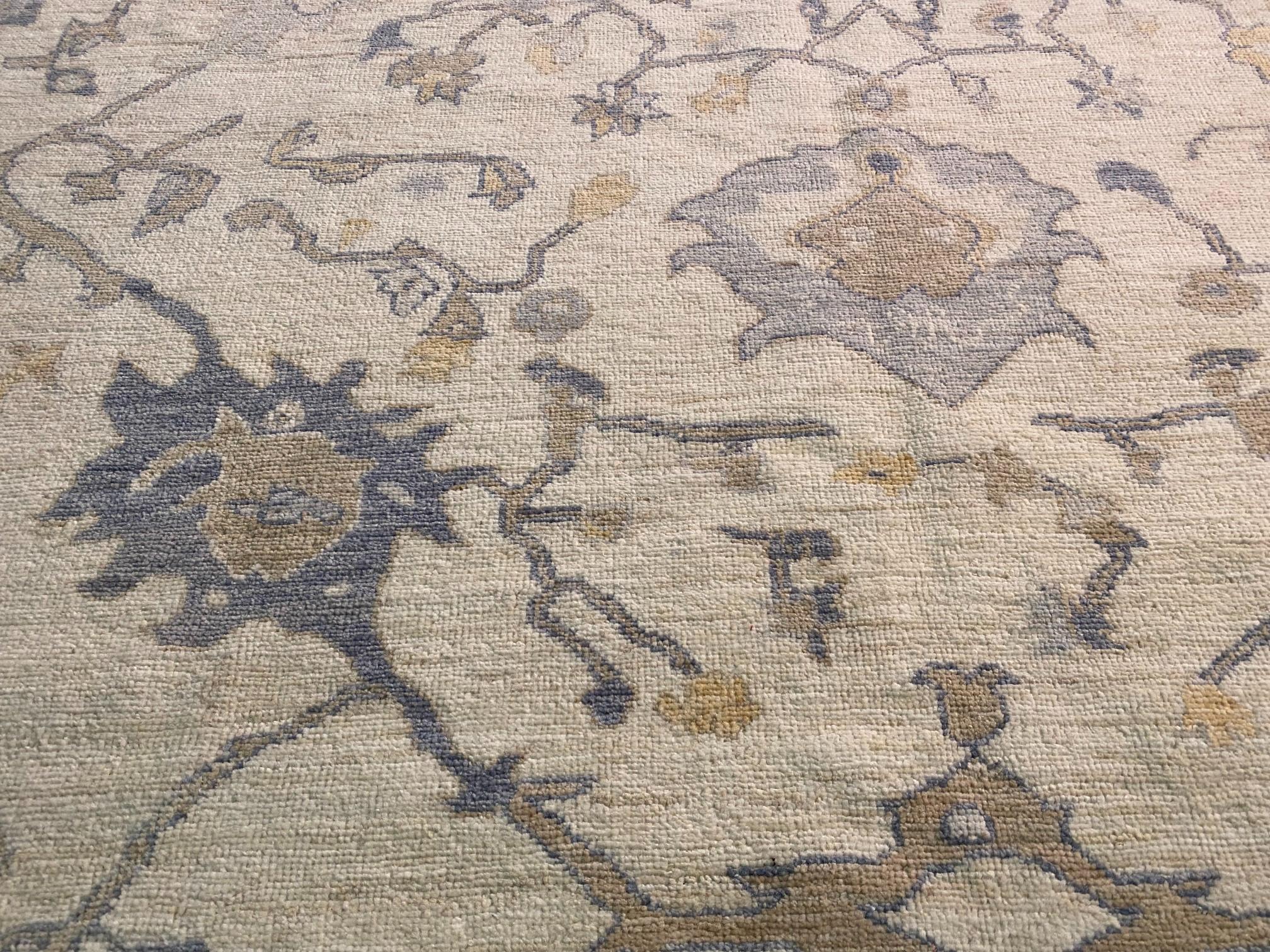 Magnificent Oushak Rug 9.3x11.9