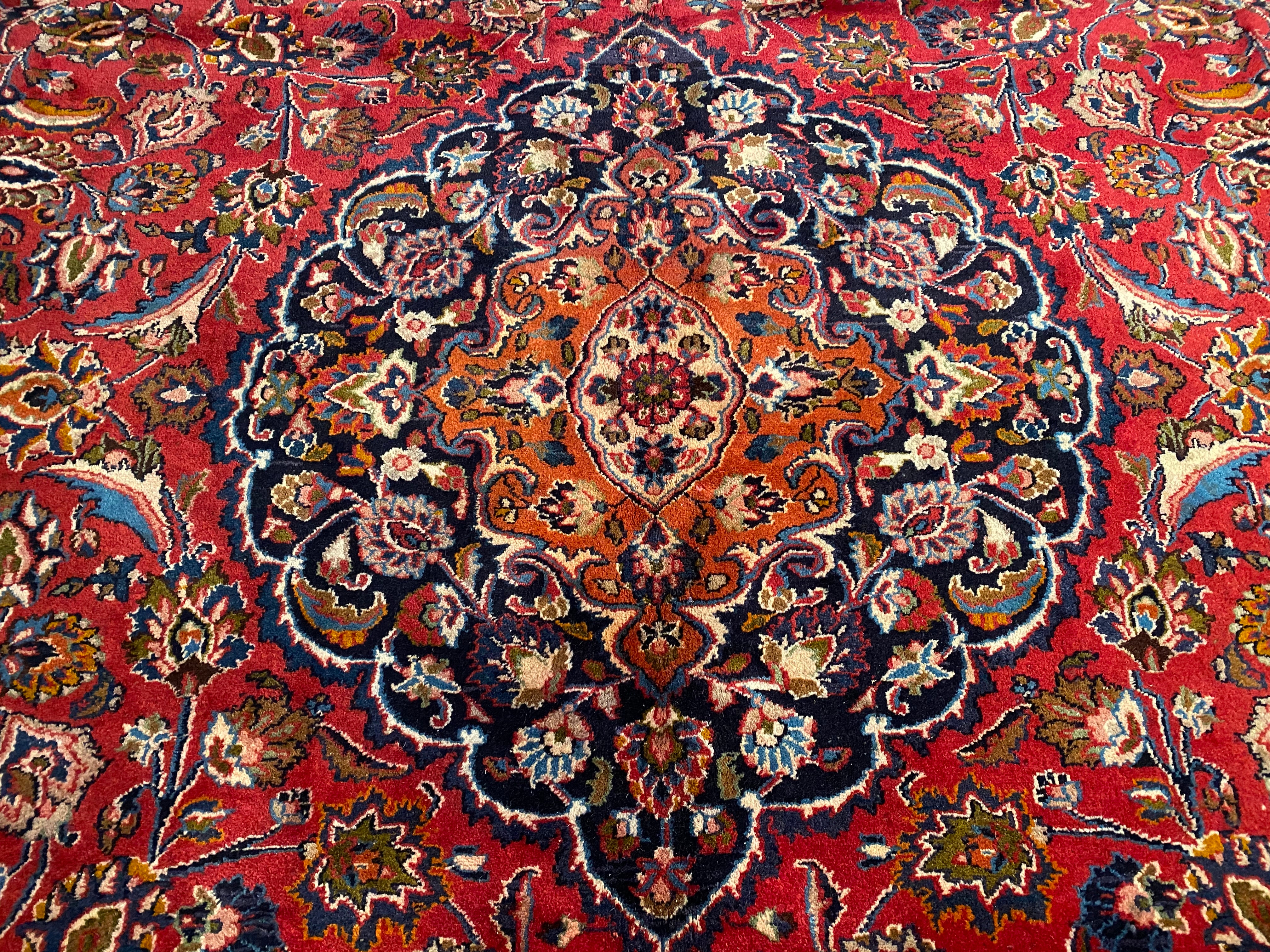 Persian Mashad Rug 9.6X12.6