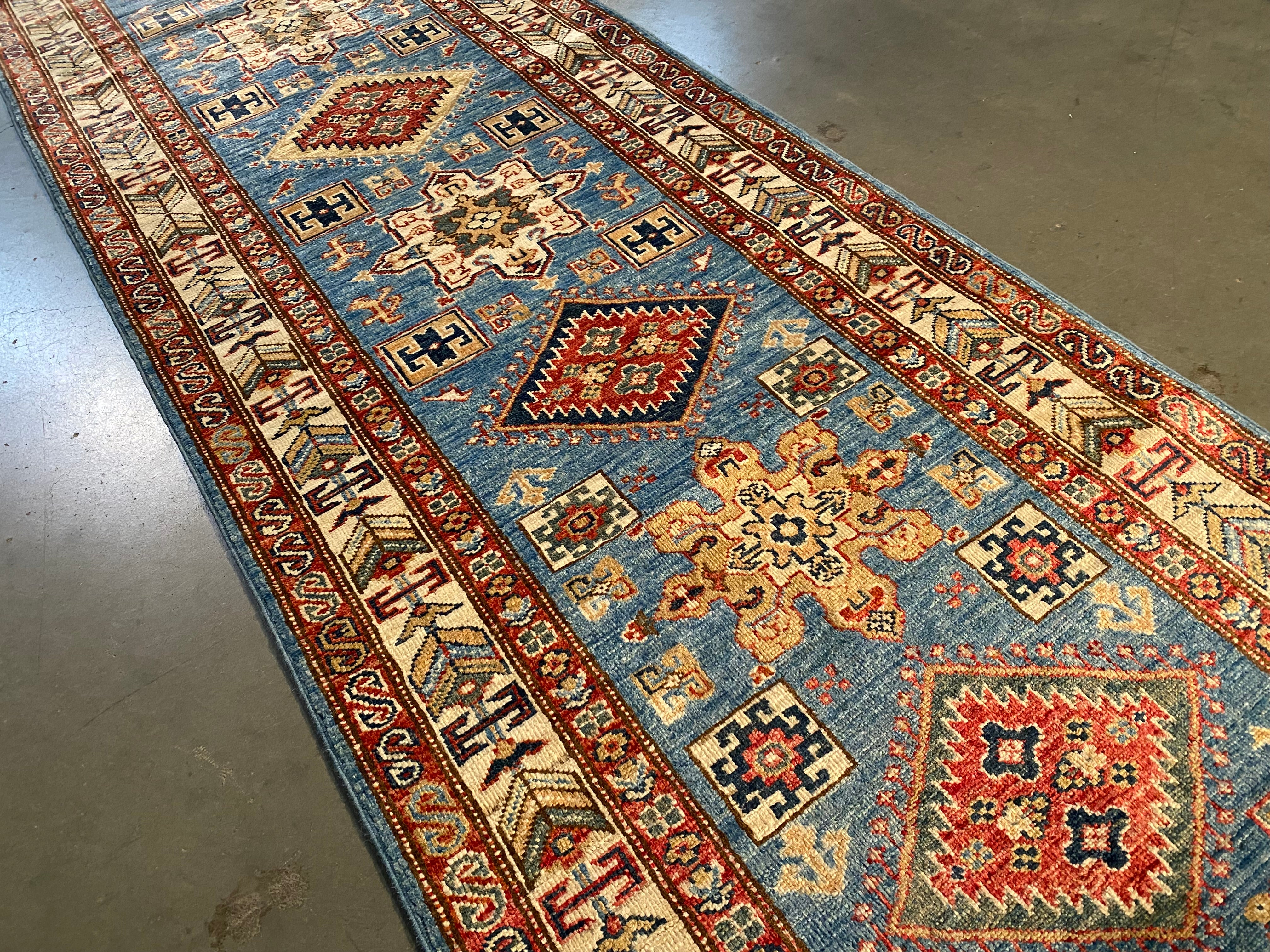 Fine Super Kazak Runner 2'.9"X13'.3"