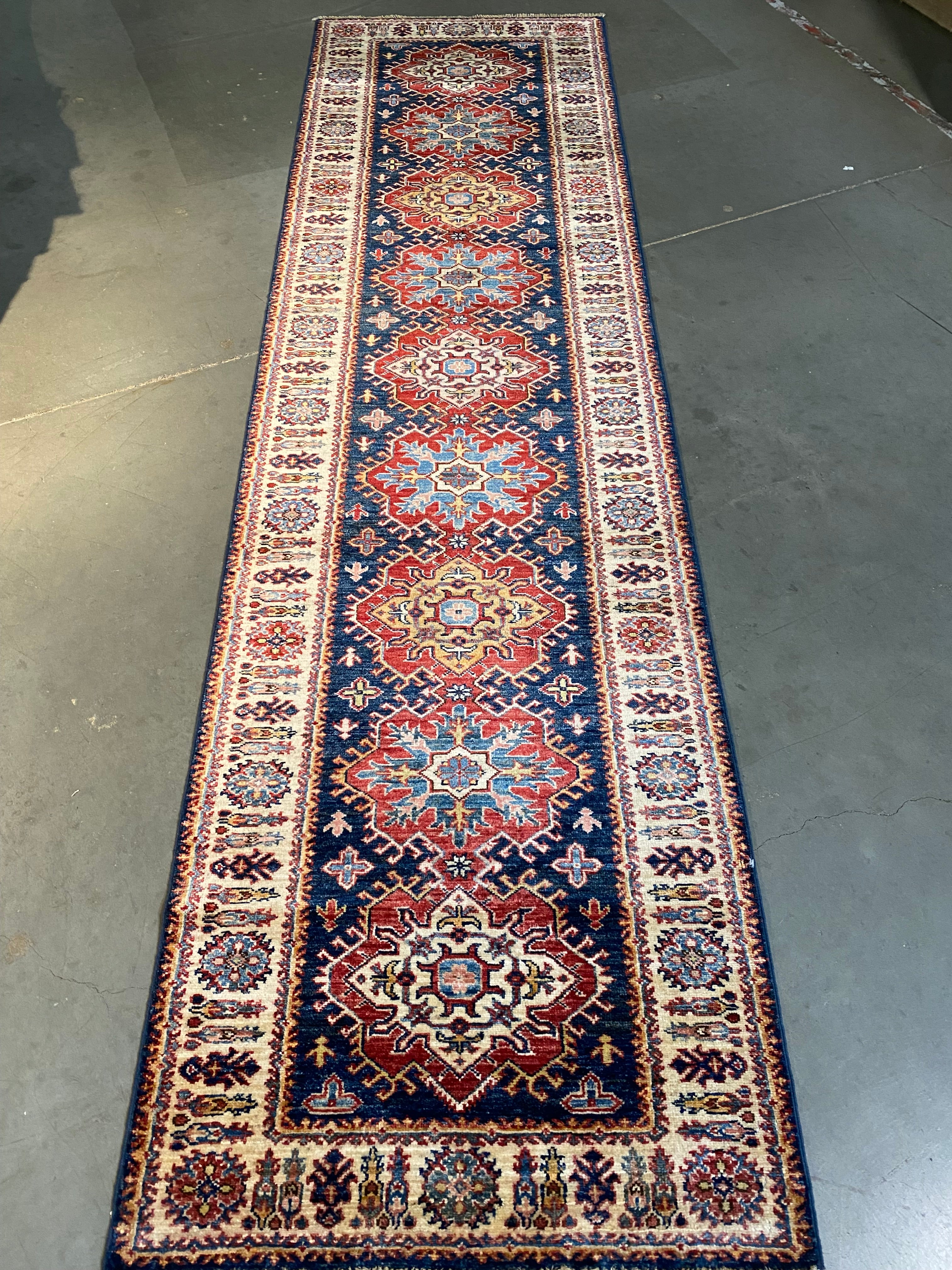 Magnificent Super Kazak Runner 2'.8"X9'.10"