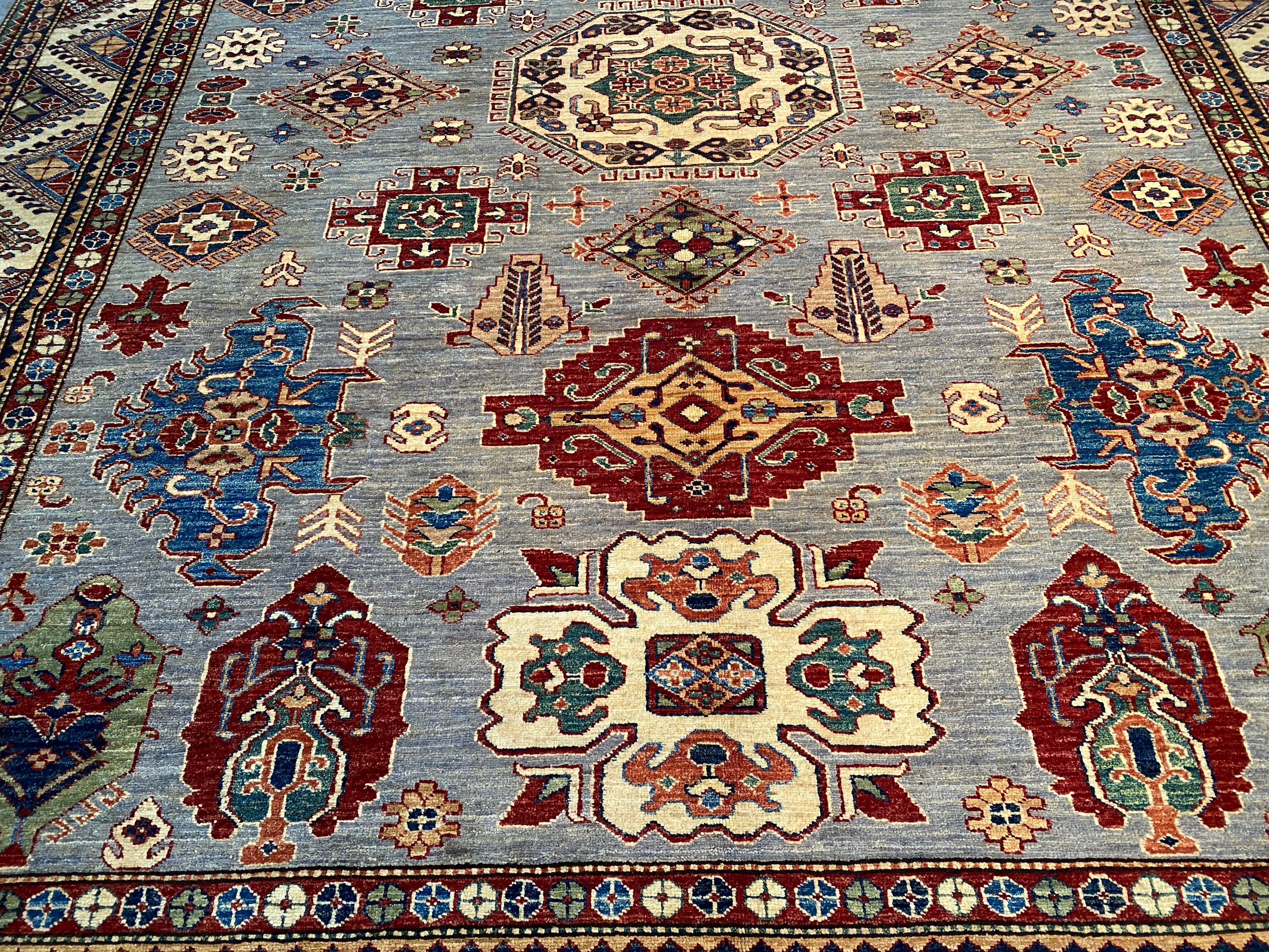 Fine Super Kazak Rug 8'.1"X10'.5"