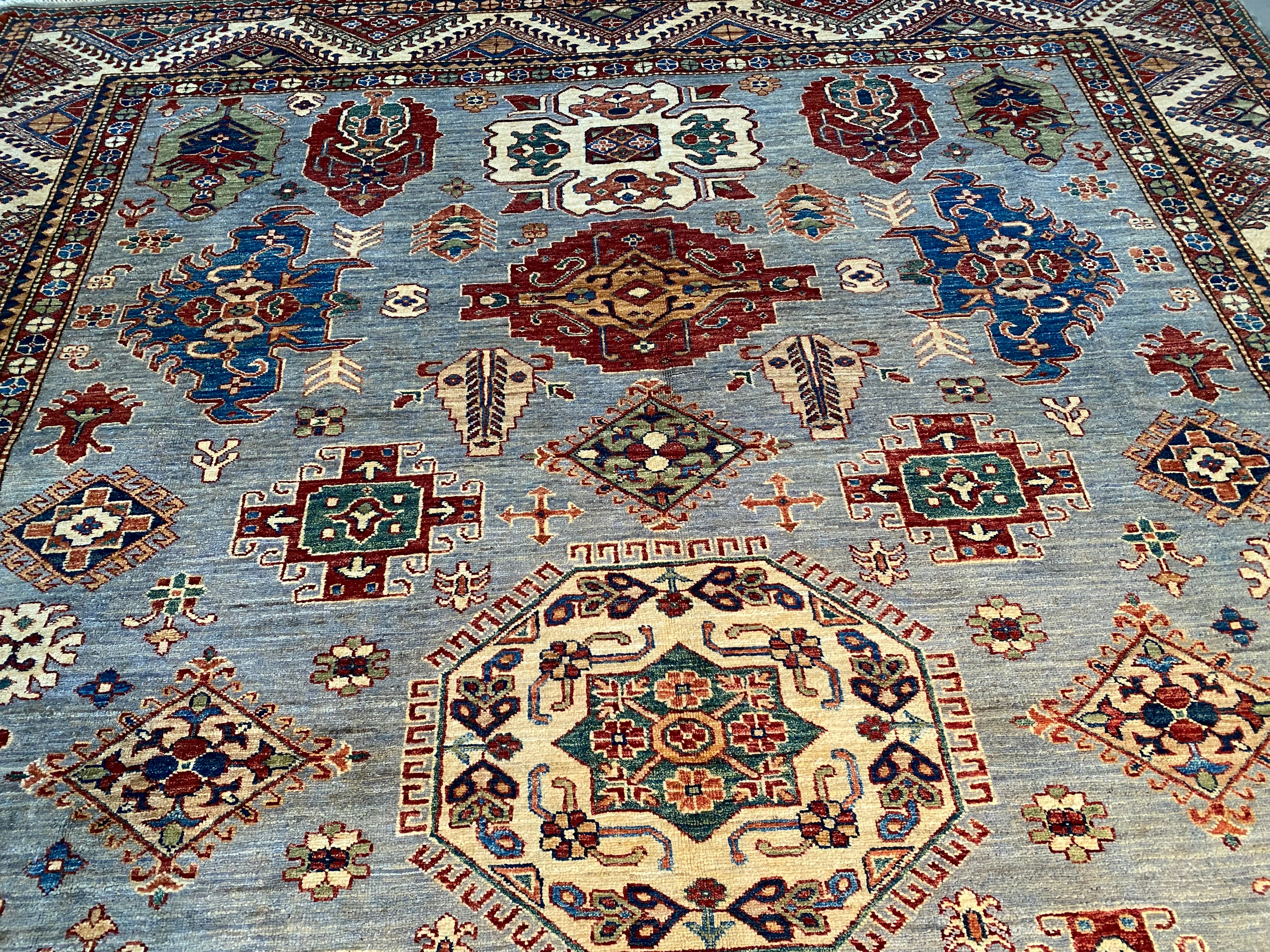 Fine Super Kazak Rug 8'.1"X10'.5"