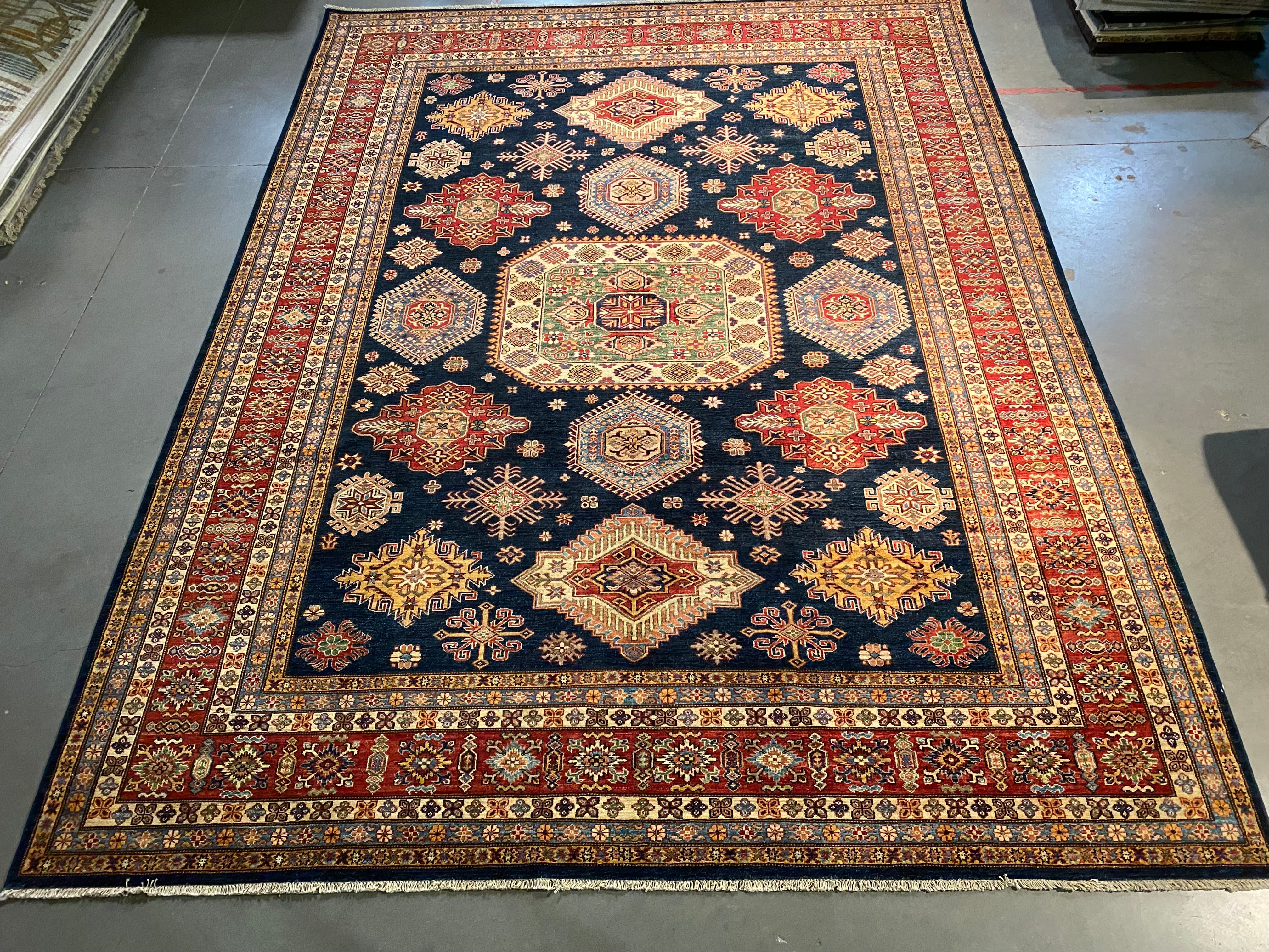 Exquisite Fine Super Kazak Rug 9' X12'