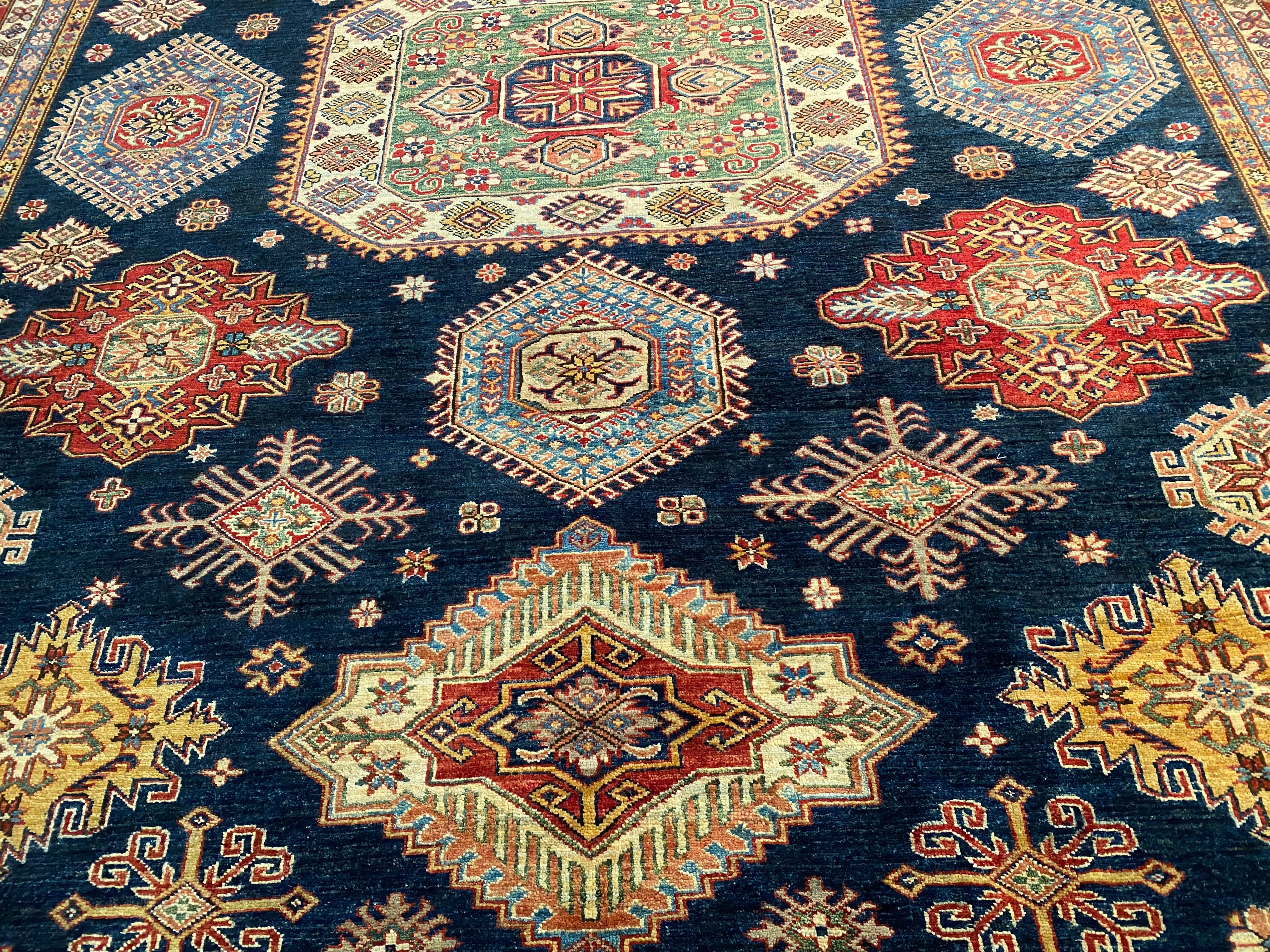 Exquisite Fine Super Kazak Rug 9' X12'