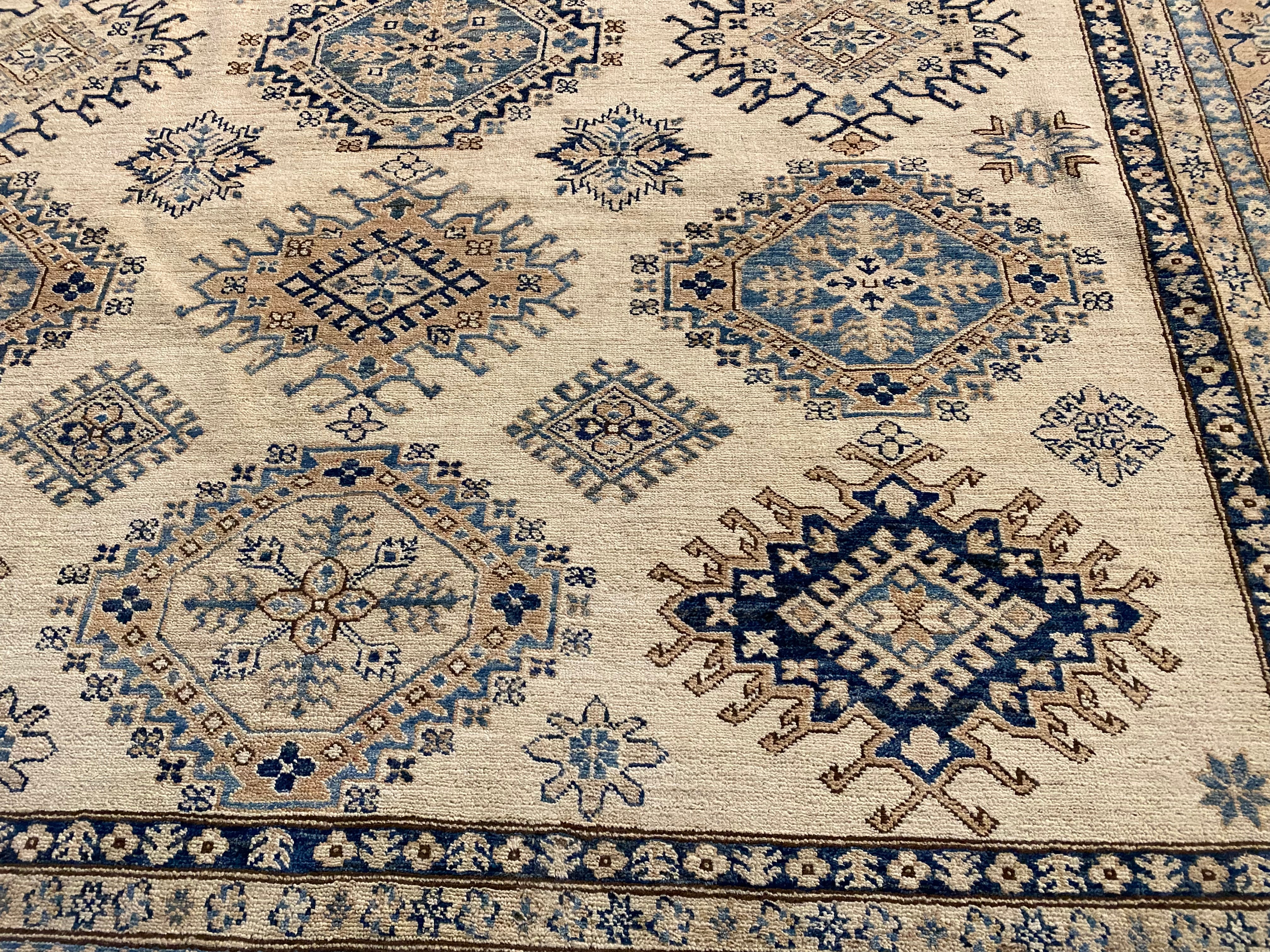 Exquisite Fine Super Kazak Rug 9'.1"X12'.2"