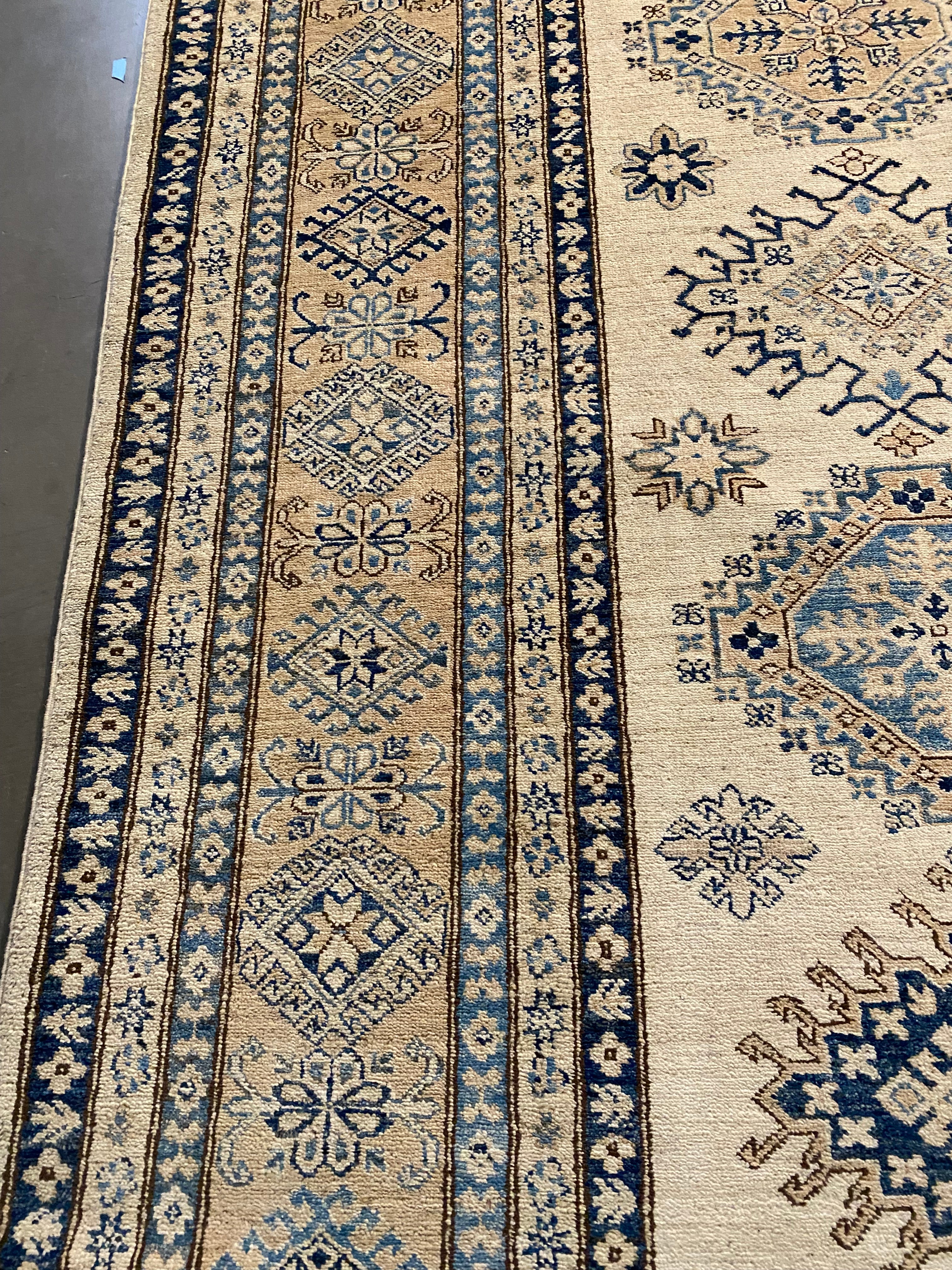 Exquisite Fine Super Kazak Rug 9'.1"X12'.2"