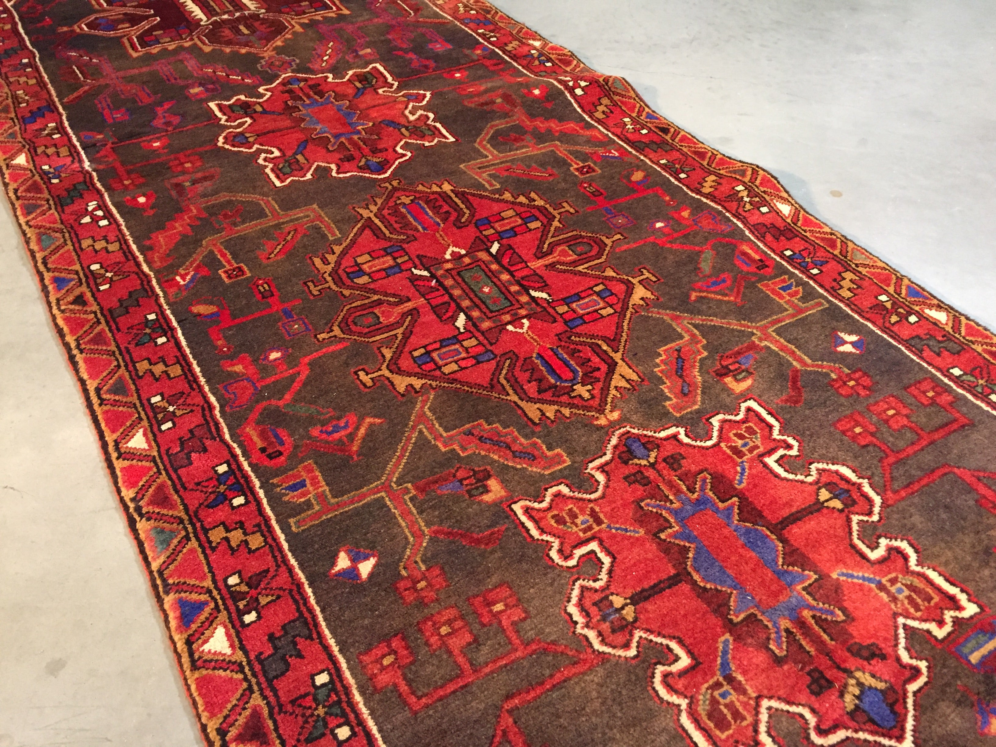 Persian Heriz Runner 3'.5"X10'.6"