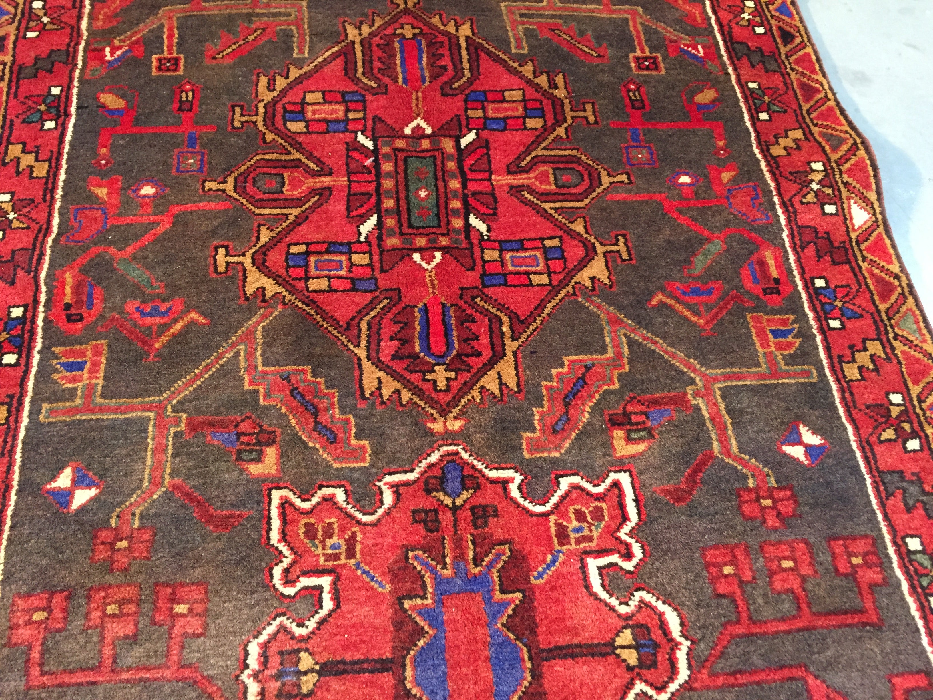 Persian Heriz Runner 3'.5"X10'.6"