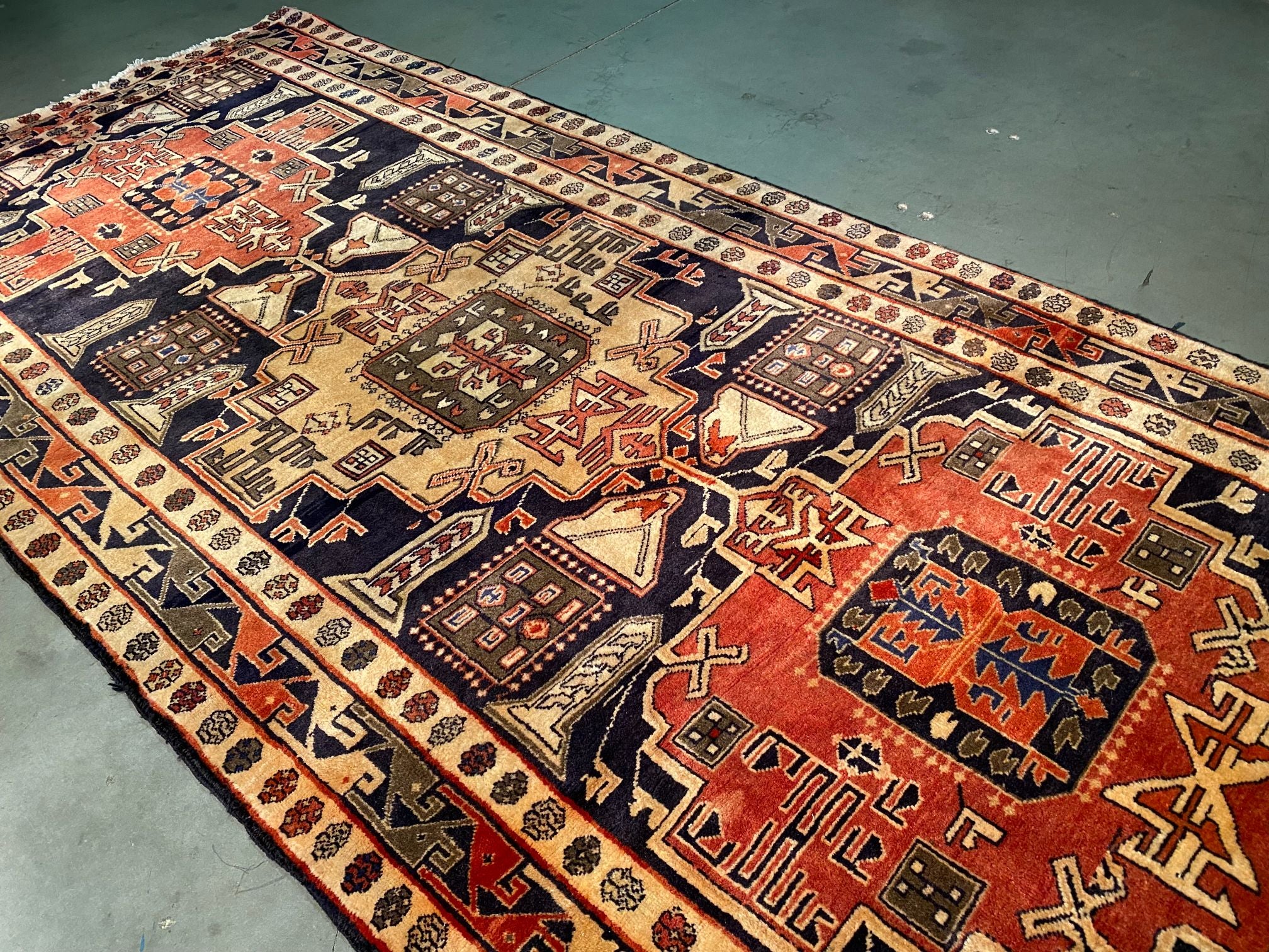 STUNNING AUTHENTIC PERSIAN  RUG 4'.0" X9'.6"