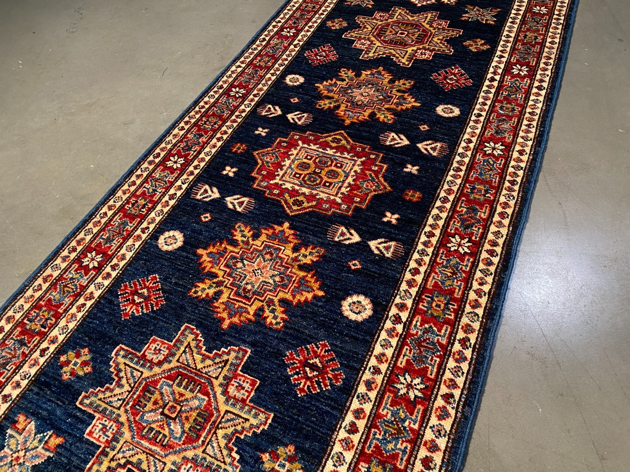 EXQUISITE FINE SUPER KAZAK RUNNER 2.6x8.9