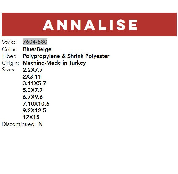 Annalise Blue/Beige