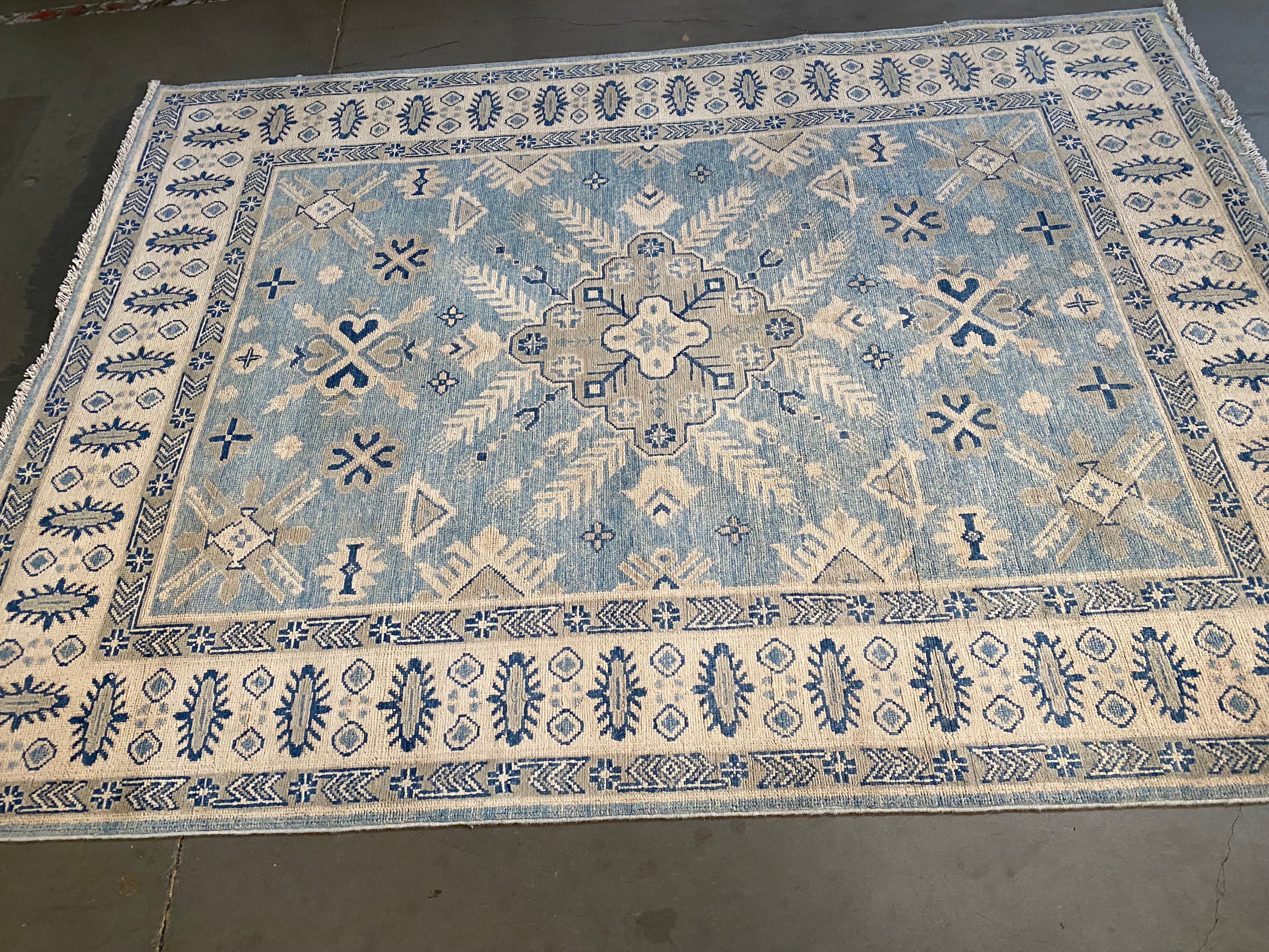 Exquisite Super Kazak Rug   4'.9"X6'.6"