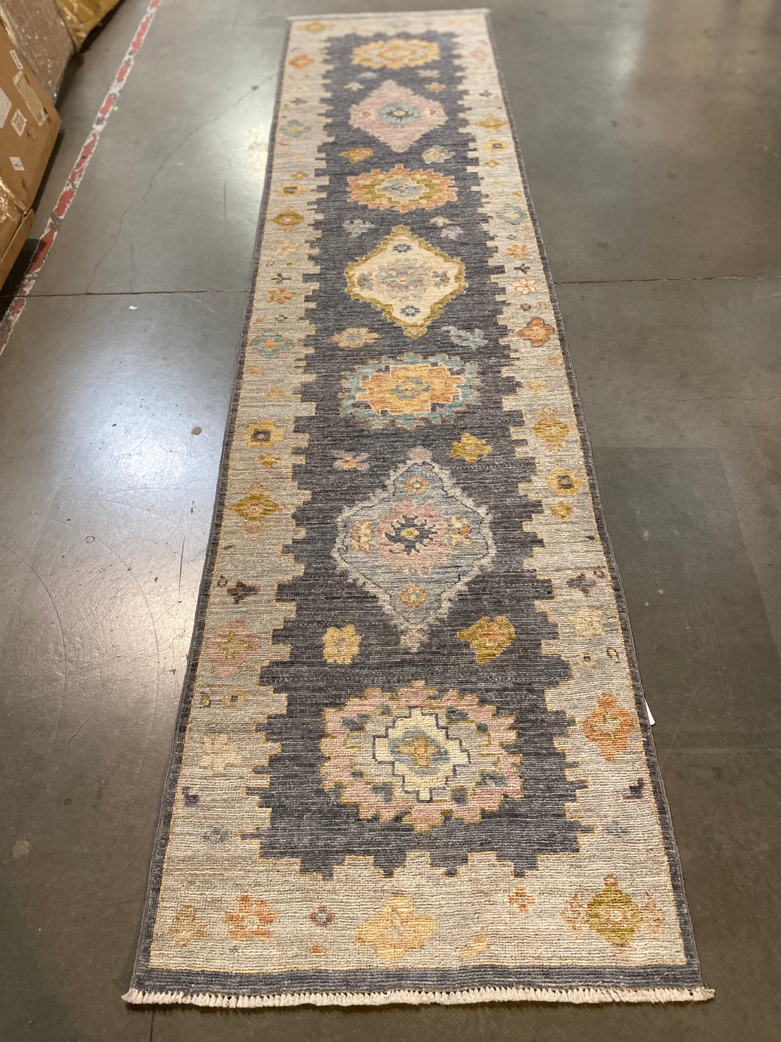 Exquisite Oushak Runner 2'.10"X11'.10"