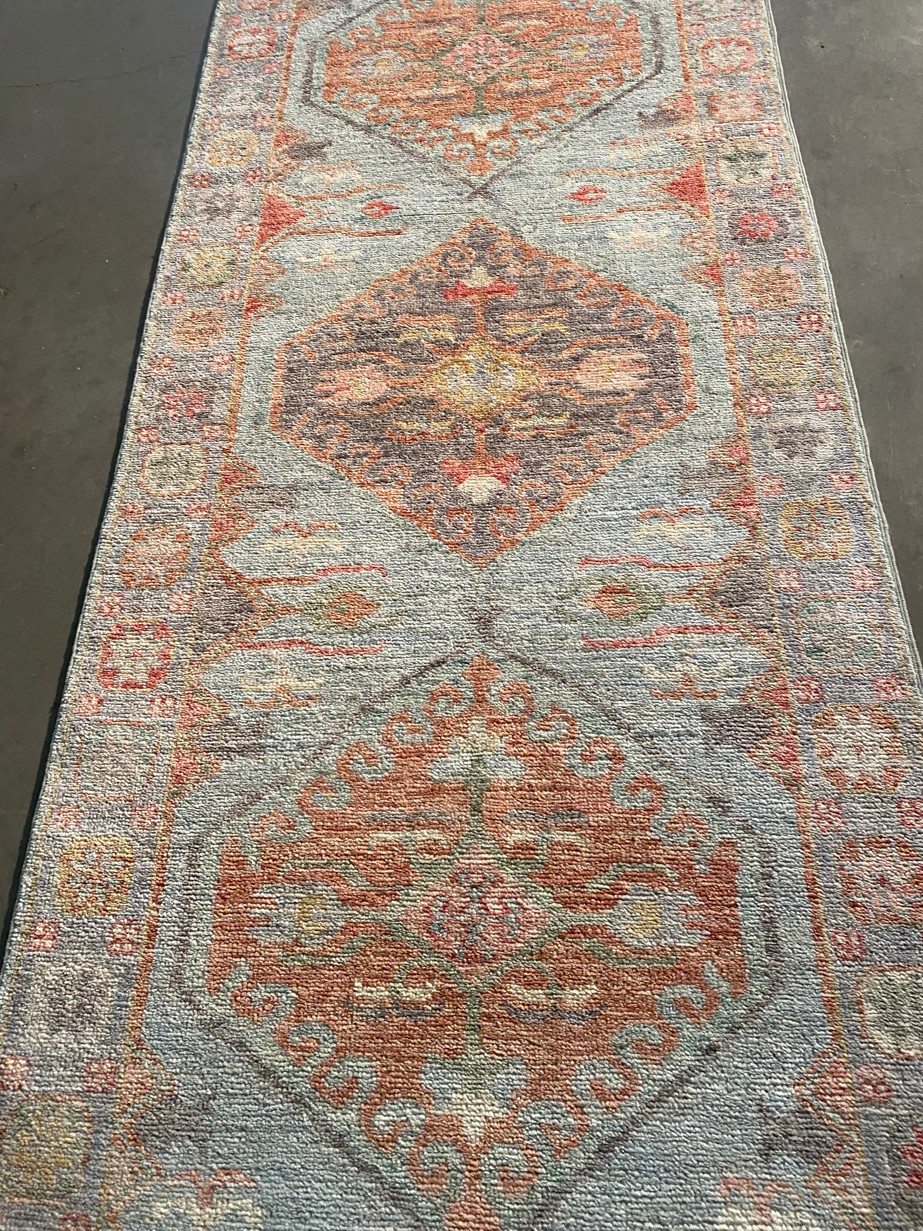 Exquisite Oushak Runner 2'.10"X14'.2"