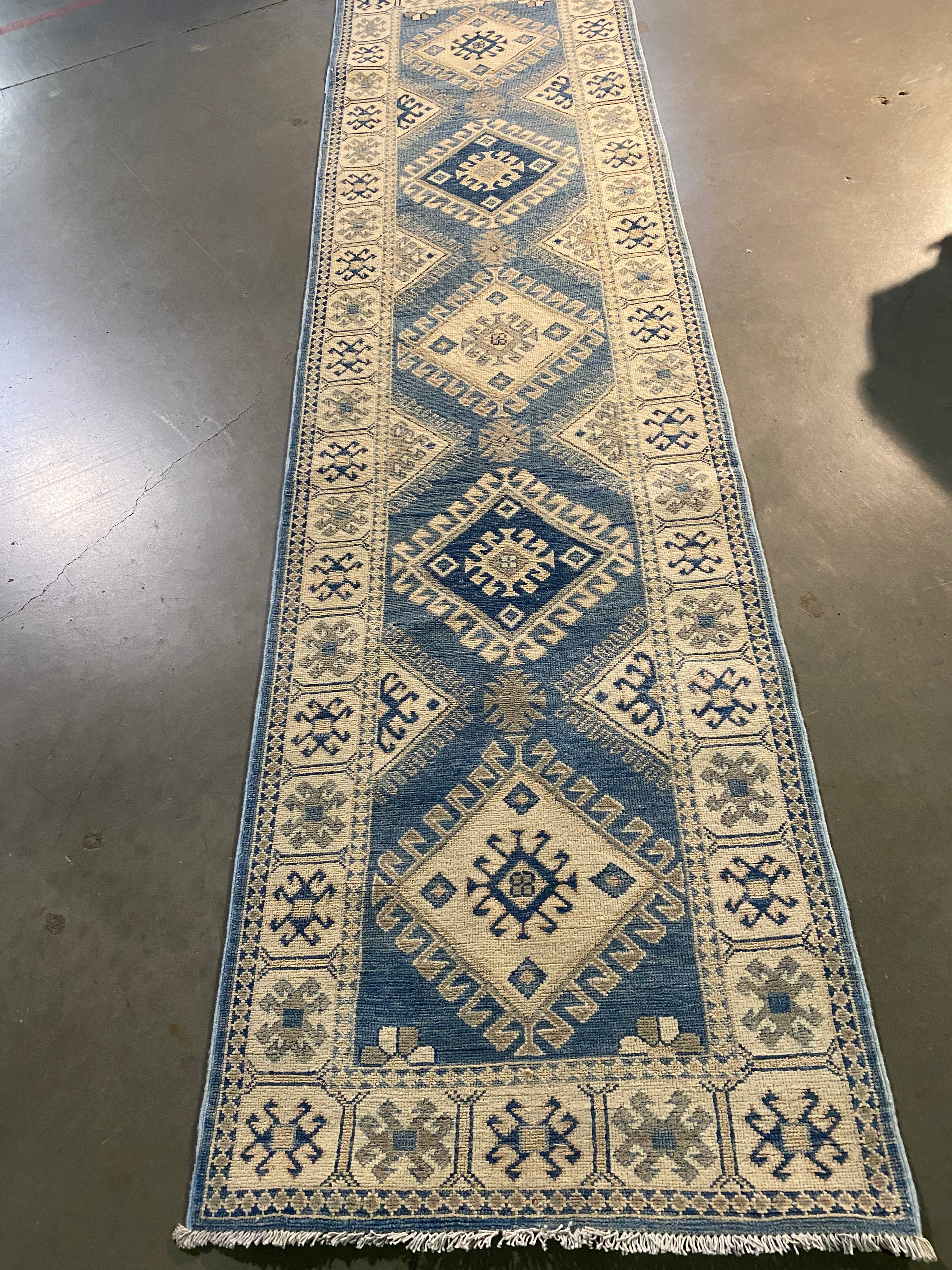 Fine Super Kazak Runner 2'.7"X9'.7"