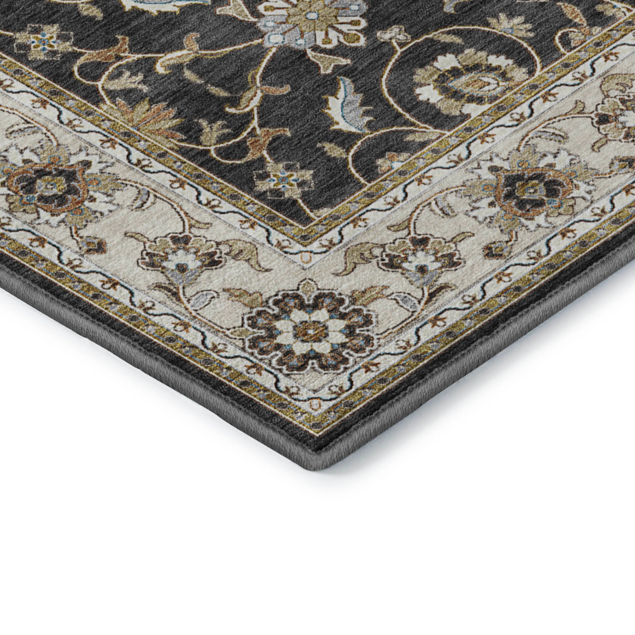 Hatay HY1 Black Area Rug